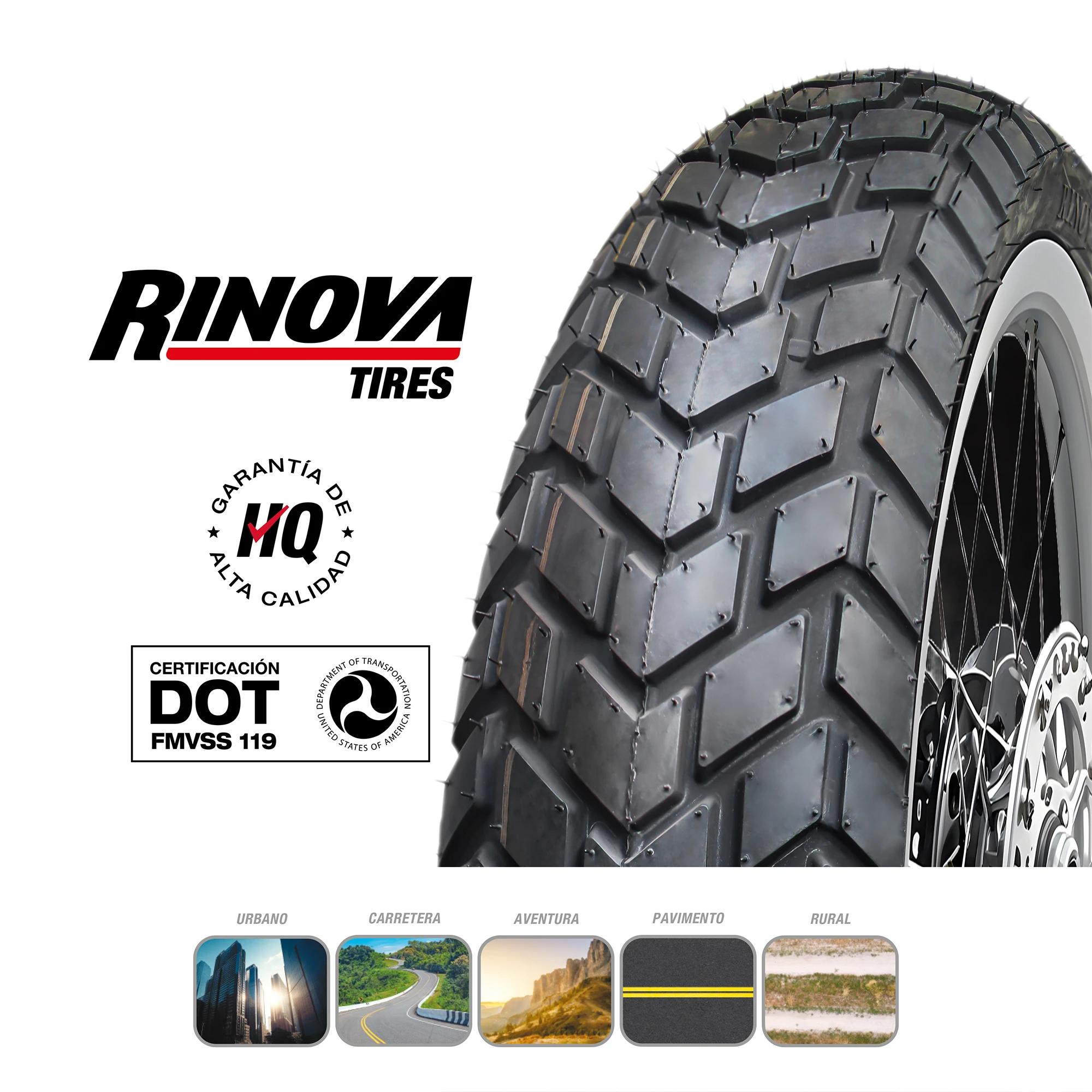 Llanta Moto Doble Propósito 130/70-18 Rinova RT-639 TT 69P 5