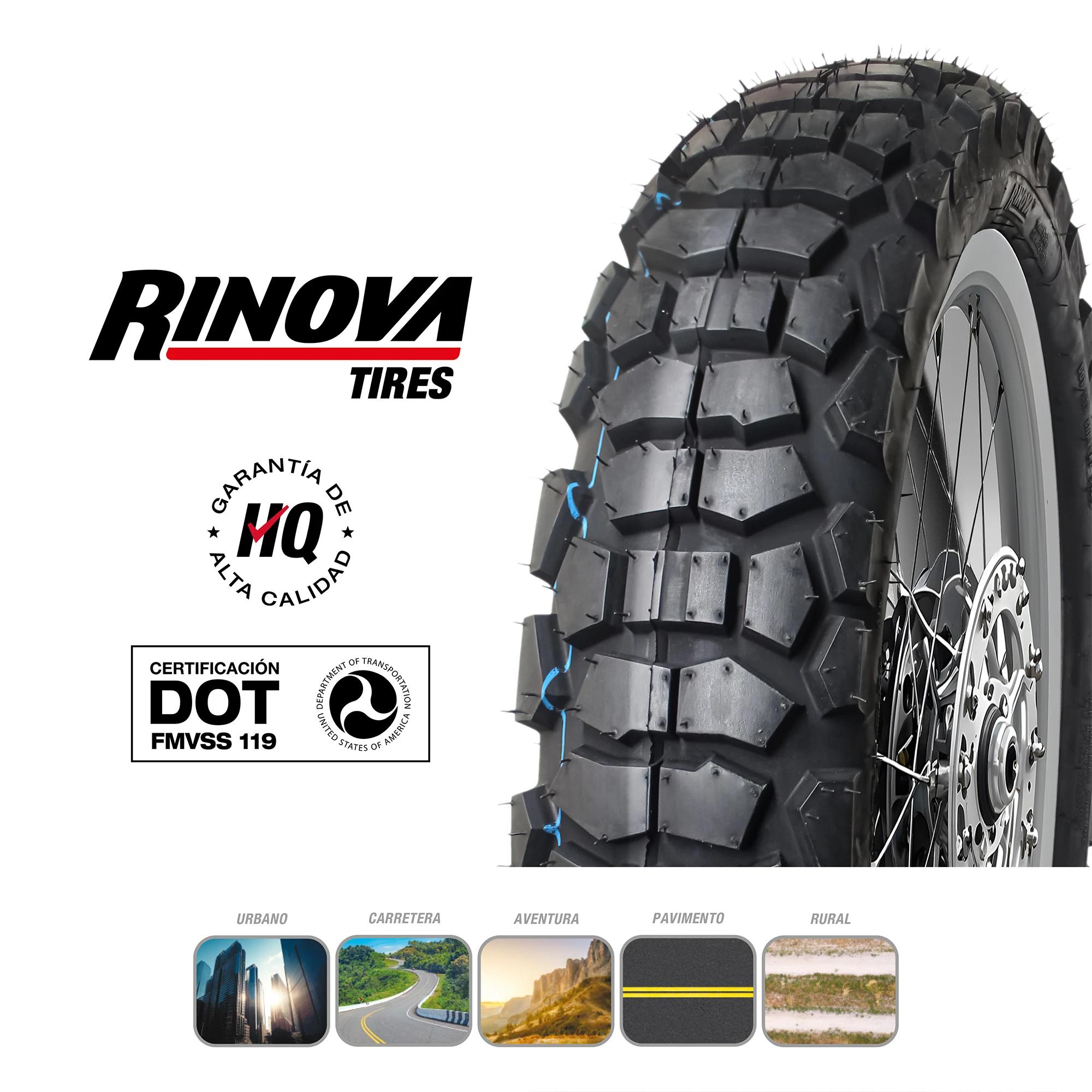 Llanta Moto Doble Propósito 120/90-18 Rinova RT-634 TT 77P 5