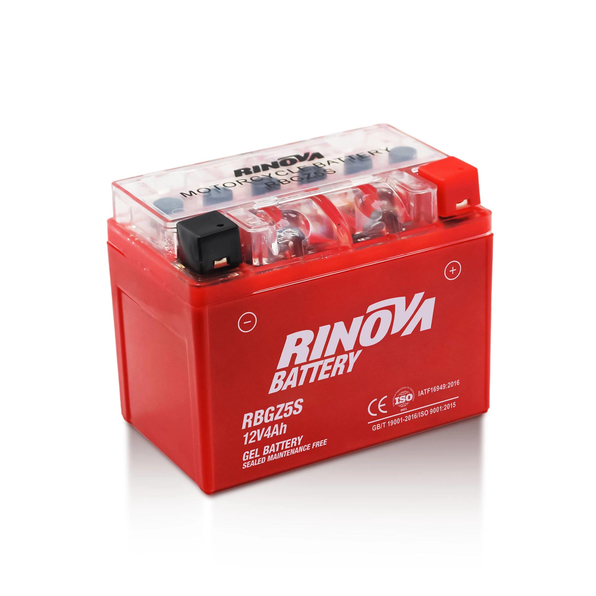 Batería de Gel 12V 4Ah para Motocicleta RBGZ5S Rinova Battery 2