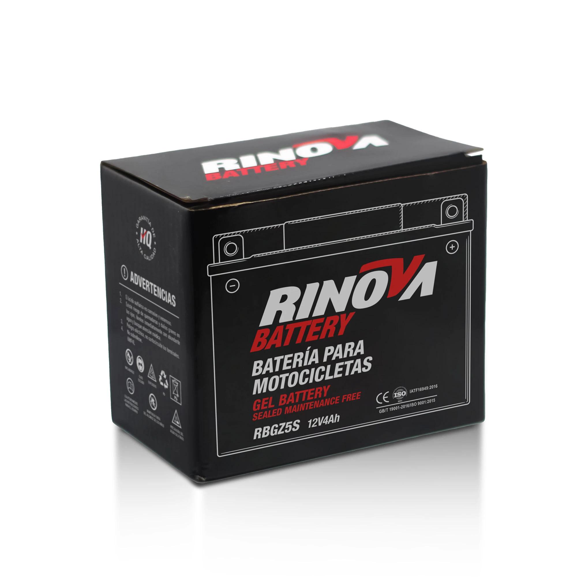 Batería de Gel 12V 4Ah para Motocicleta RBGZ5S Rinova Battery 3