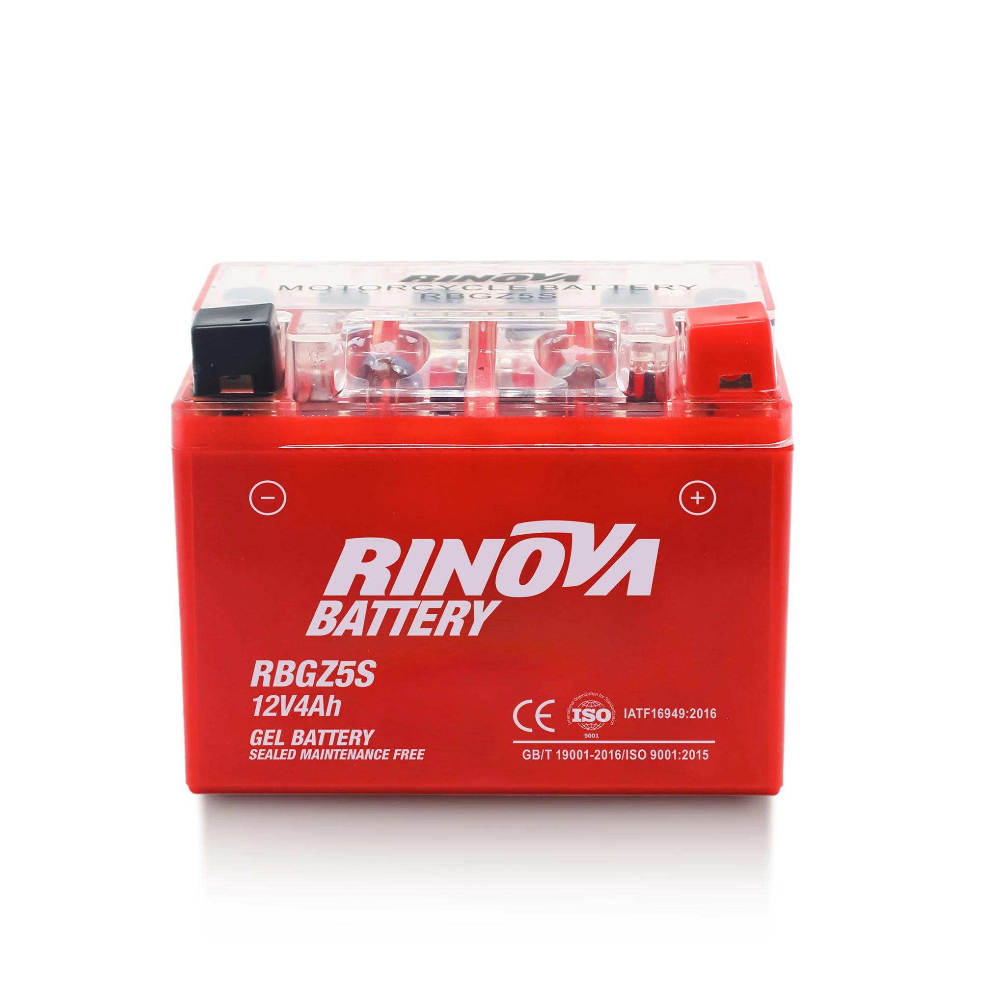 Batería de Gel 12V 4Ah para Motocicleta RBGZ5S Rinova Battery