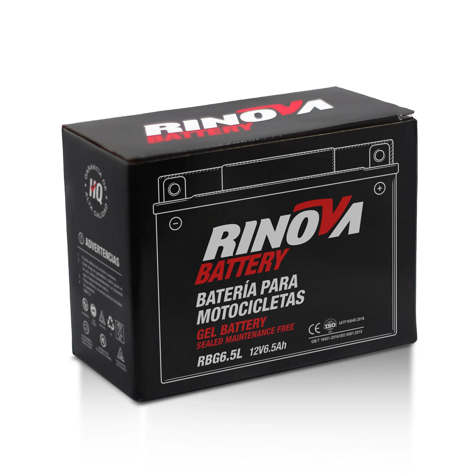 Batería de Gel 12V 6.5Ah para Motocicleta RBG6.5L Rinova Battery 3