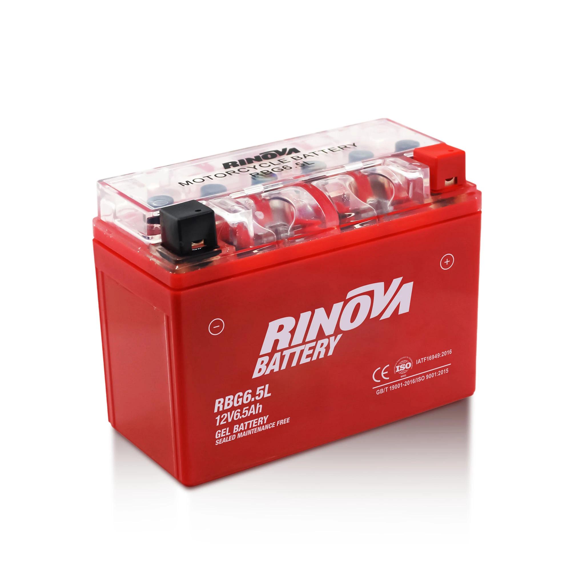 Batería de Gel 12V 6.5Ah para Motocicleta RBG6.5L Rinova Battery 2