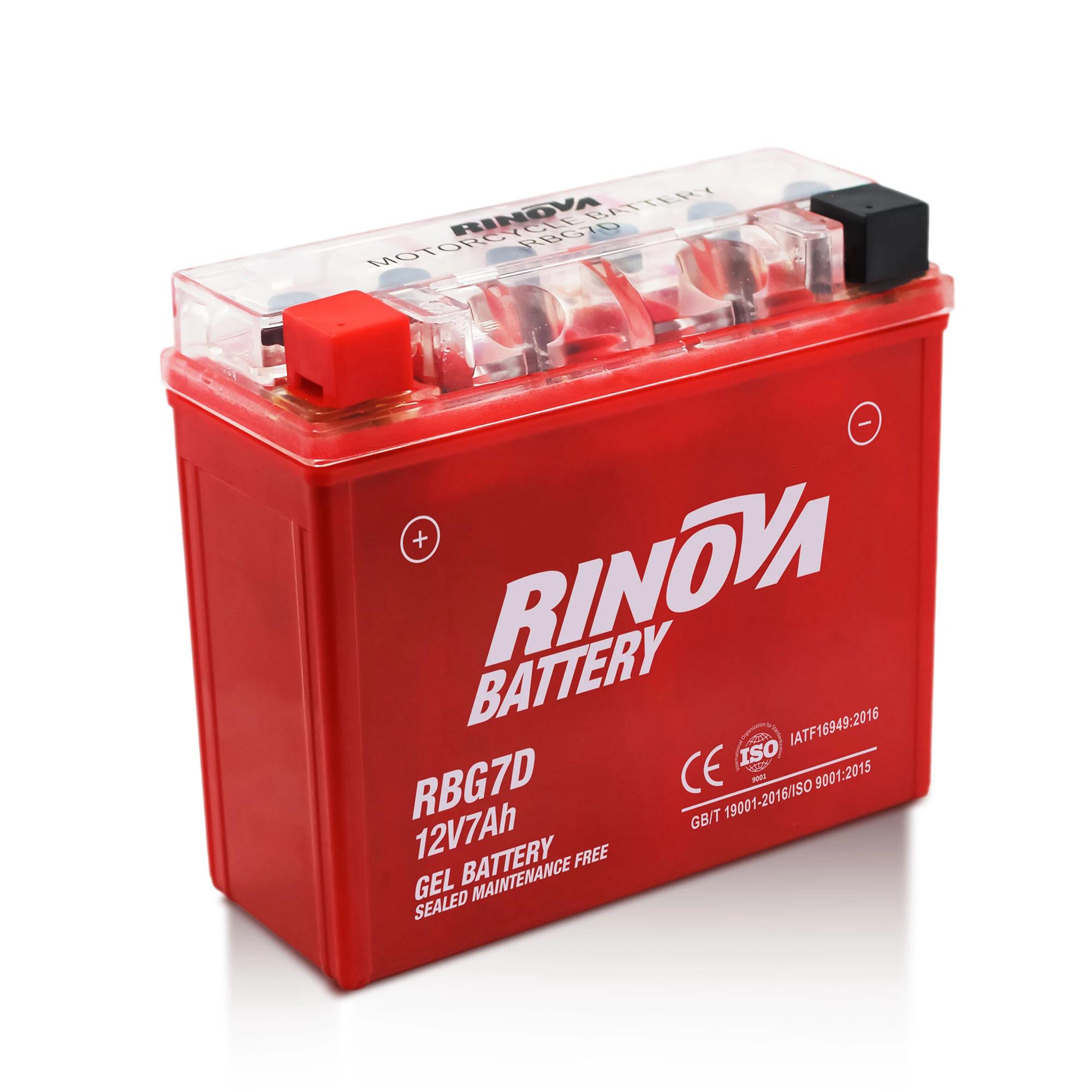 Batería de Gel 12V 7Ah para Motocicleta RBG7D Rinova Battery 2