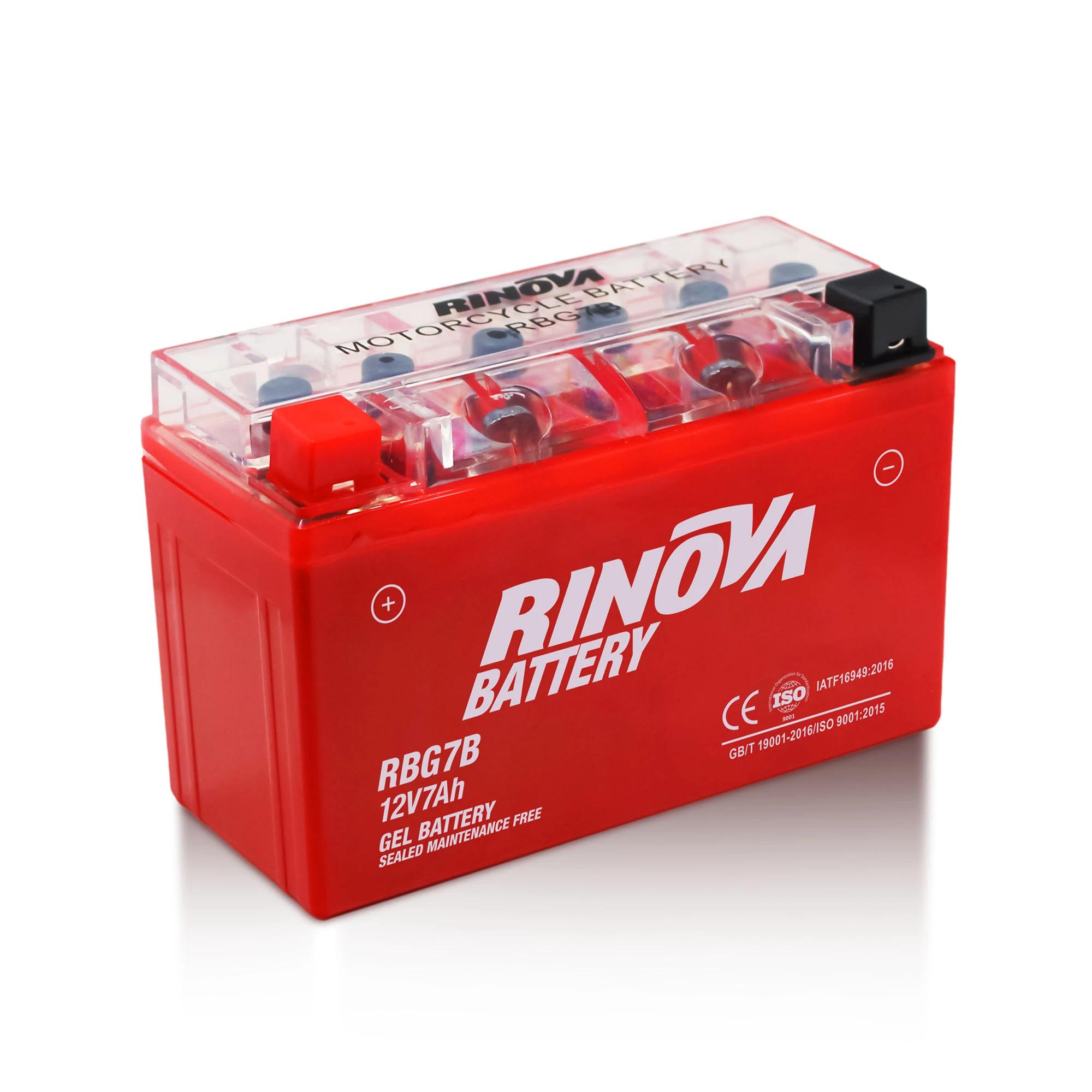 Batería de Gel 12V 7Ah para Motocicleta RBG7B Rinova Battery 2