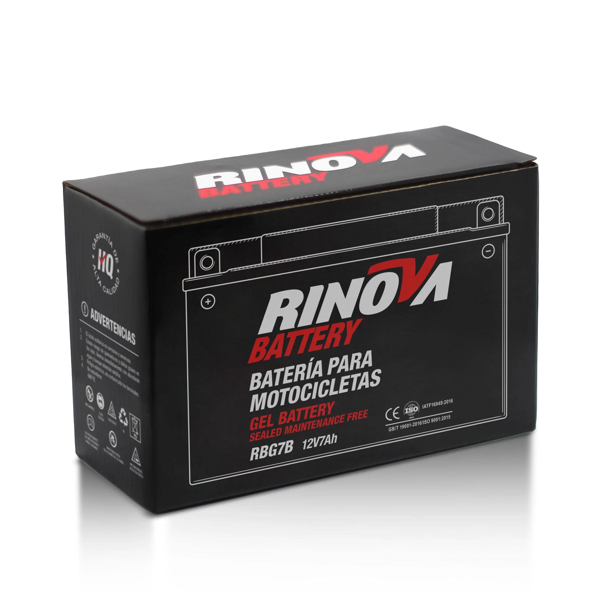 Batería de Gel 12V 7Ah para Motocicleta RBG7B Rinova Battery 3
