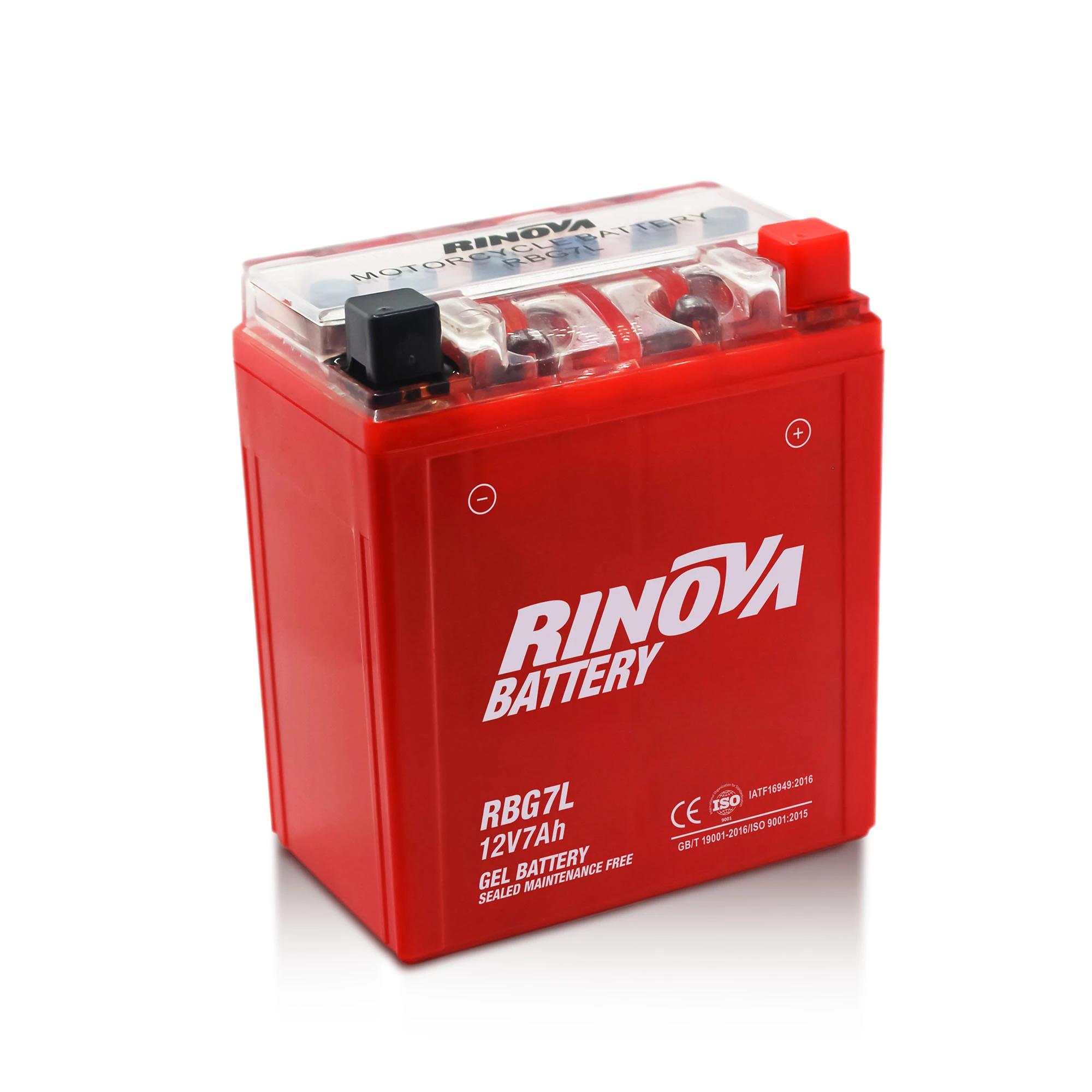 Batería de Gel 12V 7Ah para Motocicleta RBG7L Rinova Battery 2