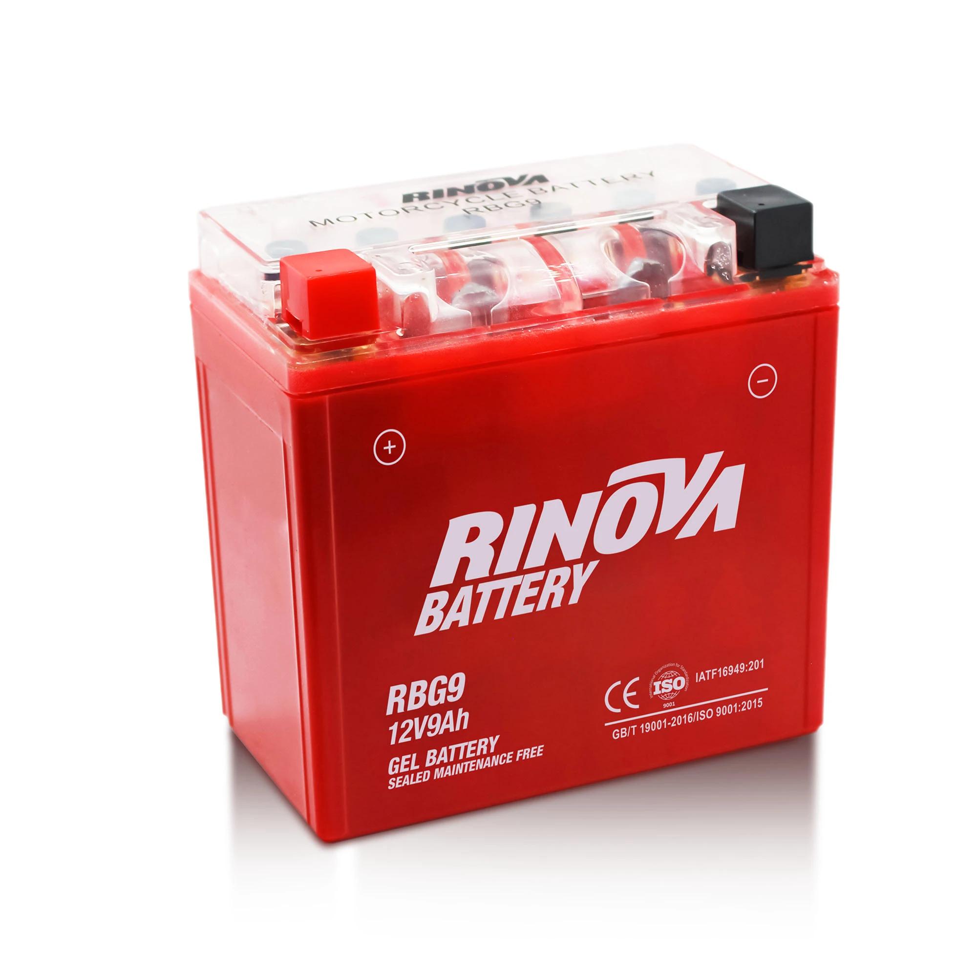 Batería de Gel 12V 9Ah para Motocicleta RBG9 Rinova Battery 2