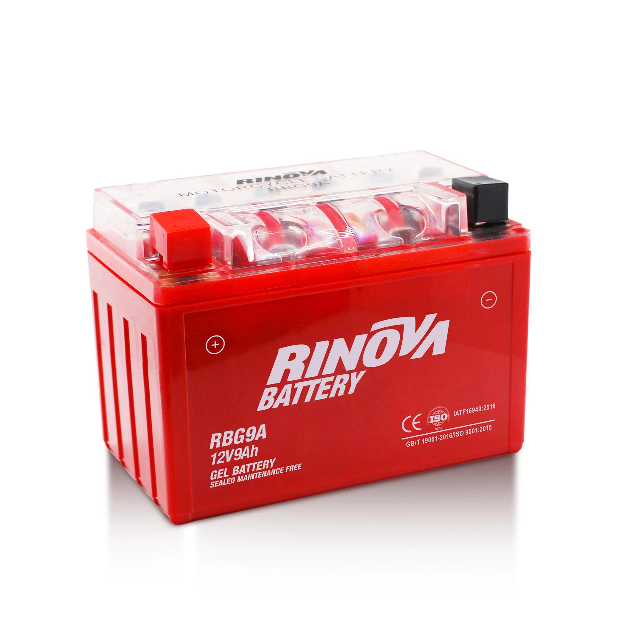 Batería de Gel 12V 9Ah para Motocicleta RBG9A Rinova Battery 2