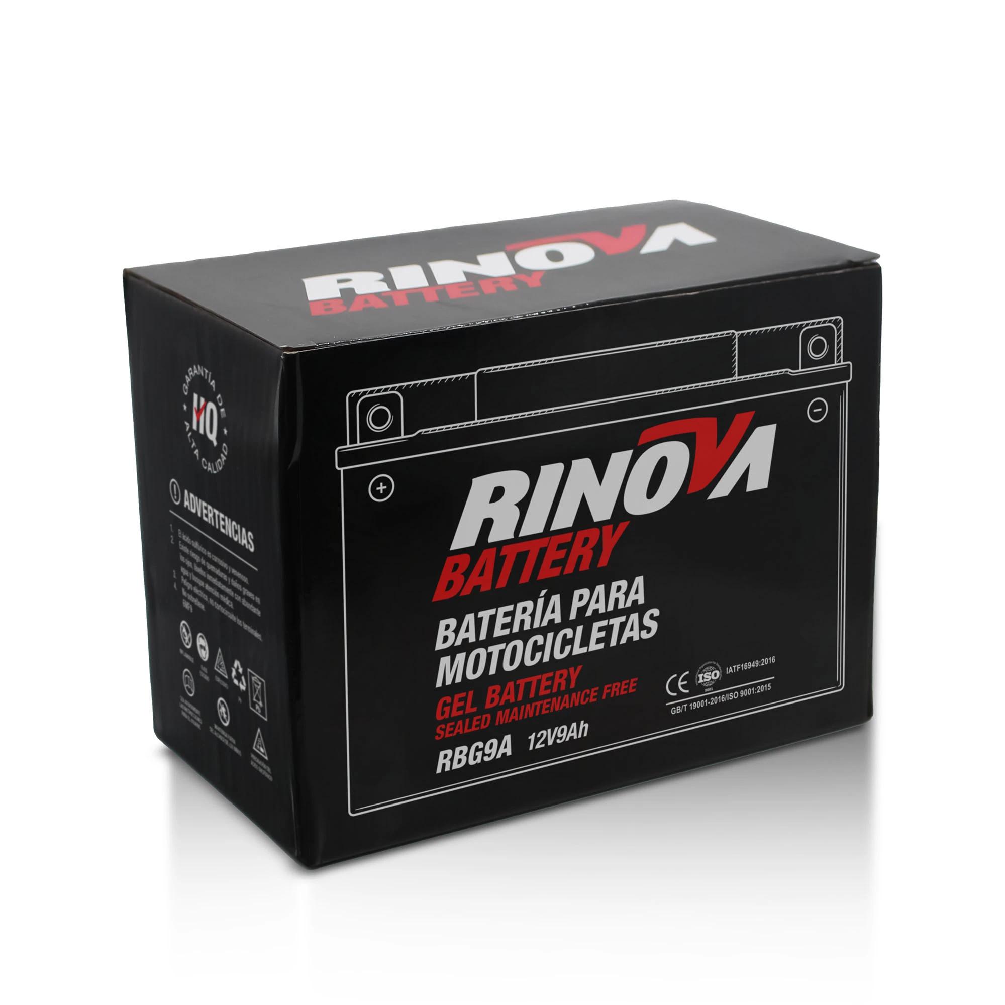 Batería de Gel 12V 9Ah para Motocicleta RBG9A Rinova Battery 3