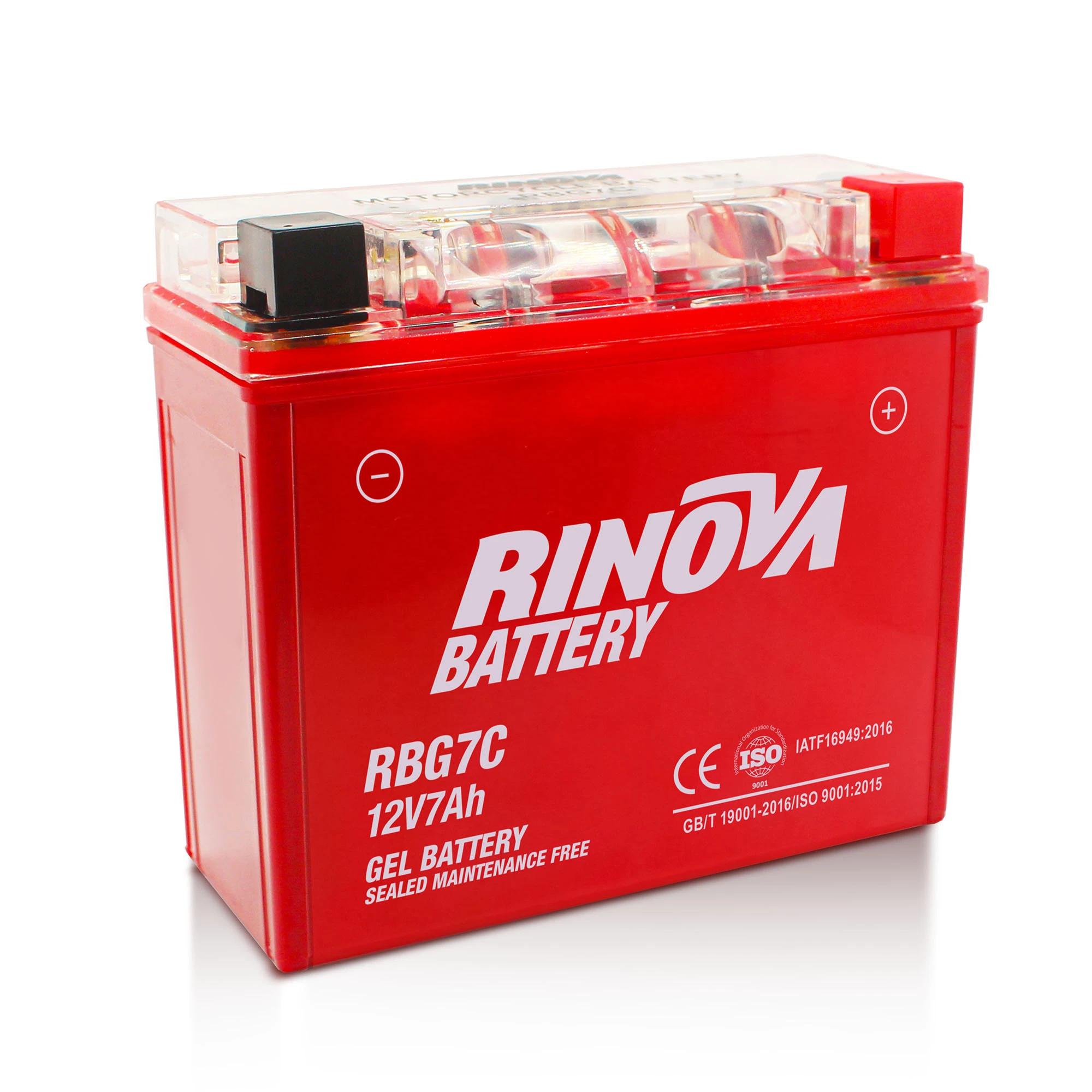 Batería de Gel 12V 7Ah para Motocicleta RBG7C Rinova Battery 2