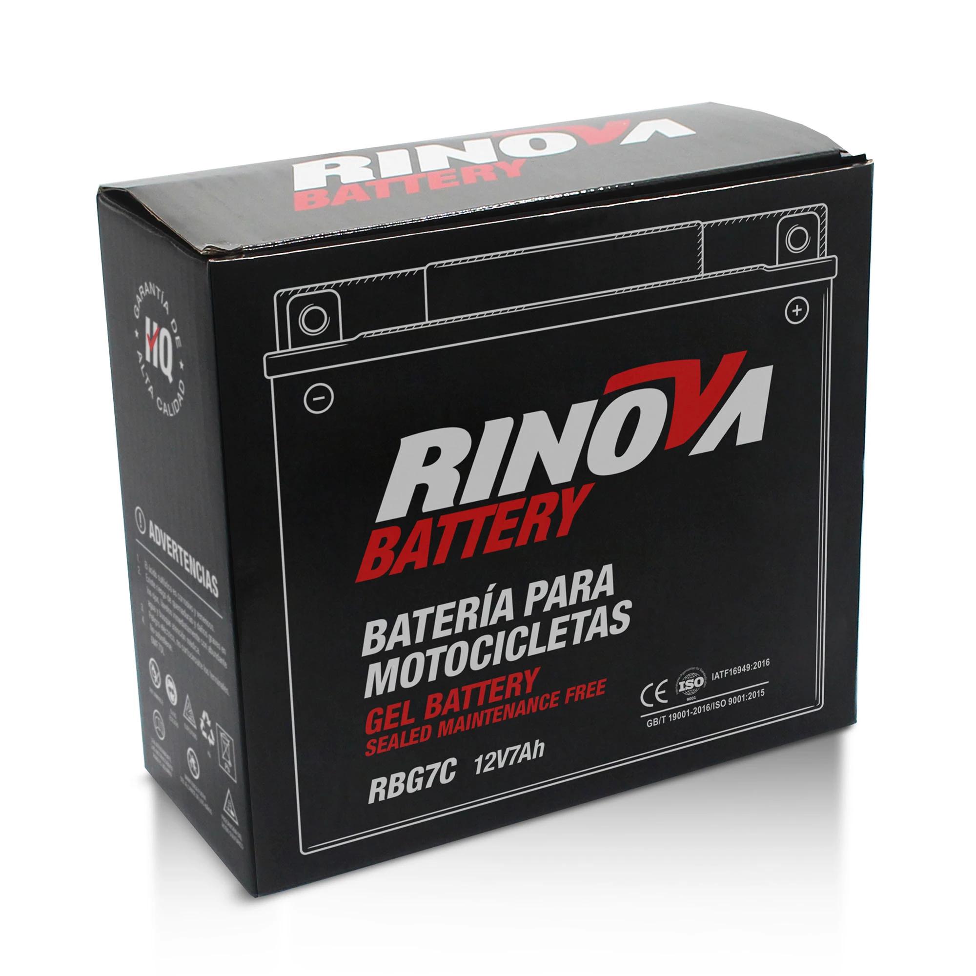Batería de Gel 12V 7Ah para Motocicleta RBG7C Rinova Battery 3