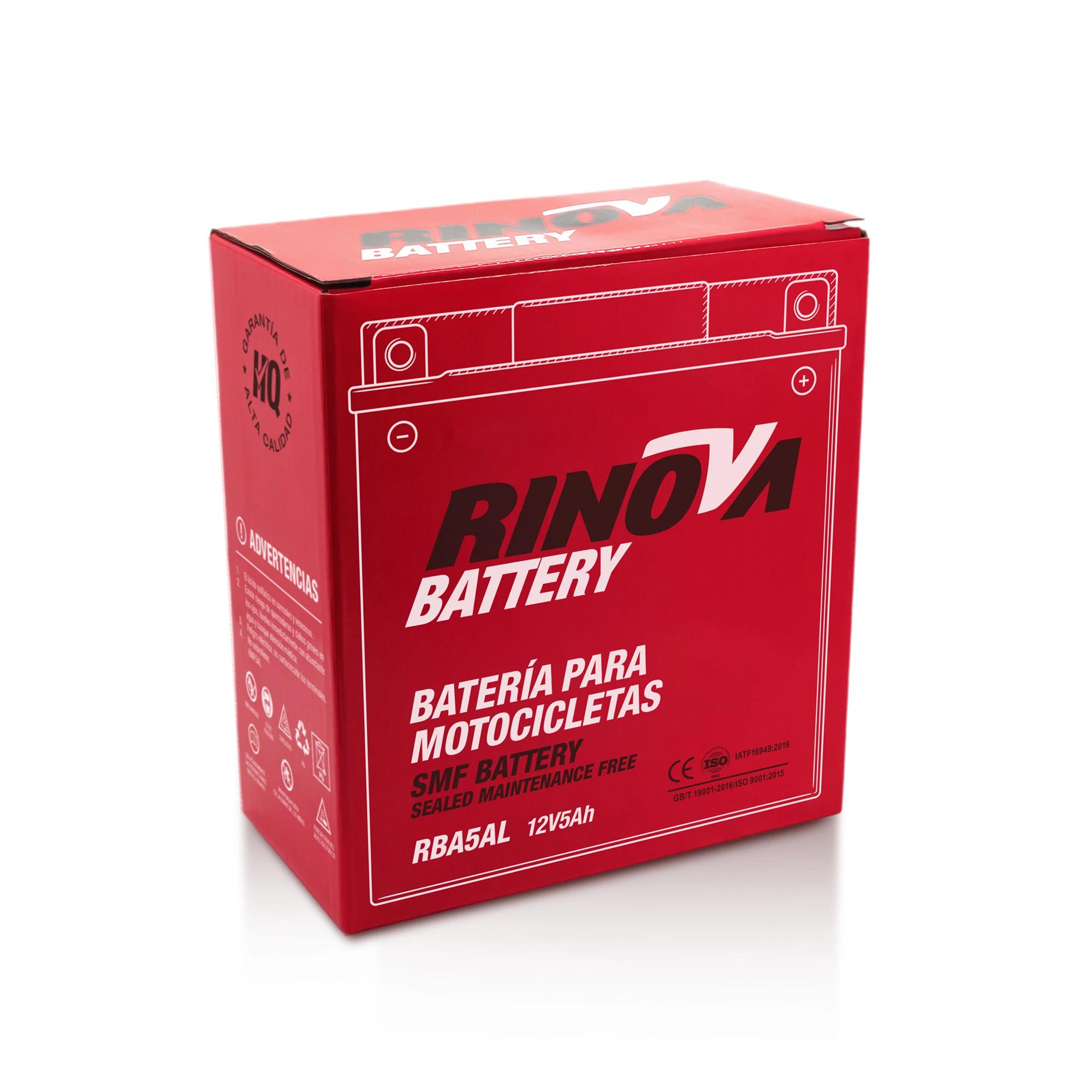 Batería Tipo Pila 12V 5Ah para Motocicleta RBA5AL Rinova Battery 4