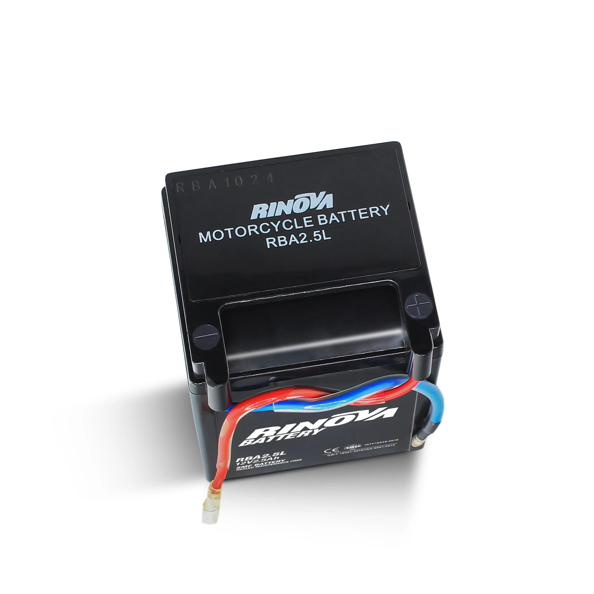 Batería Tipo Pila 12V 2.5Ah para Motocicleta RBA2.5L Rinova Battery 3