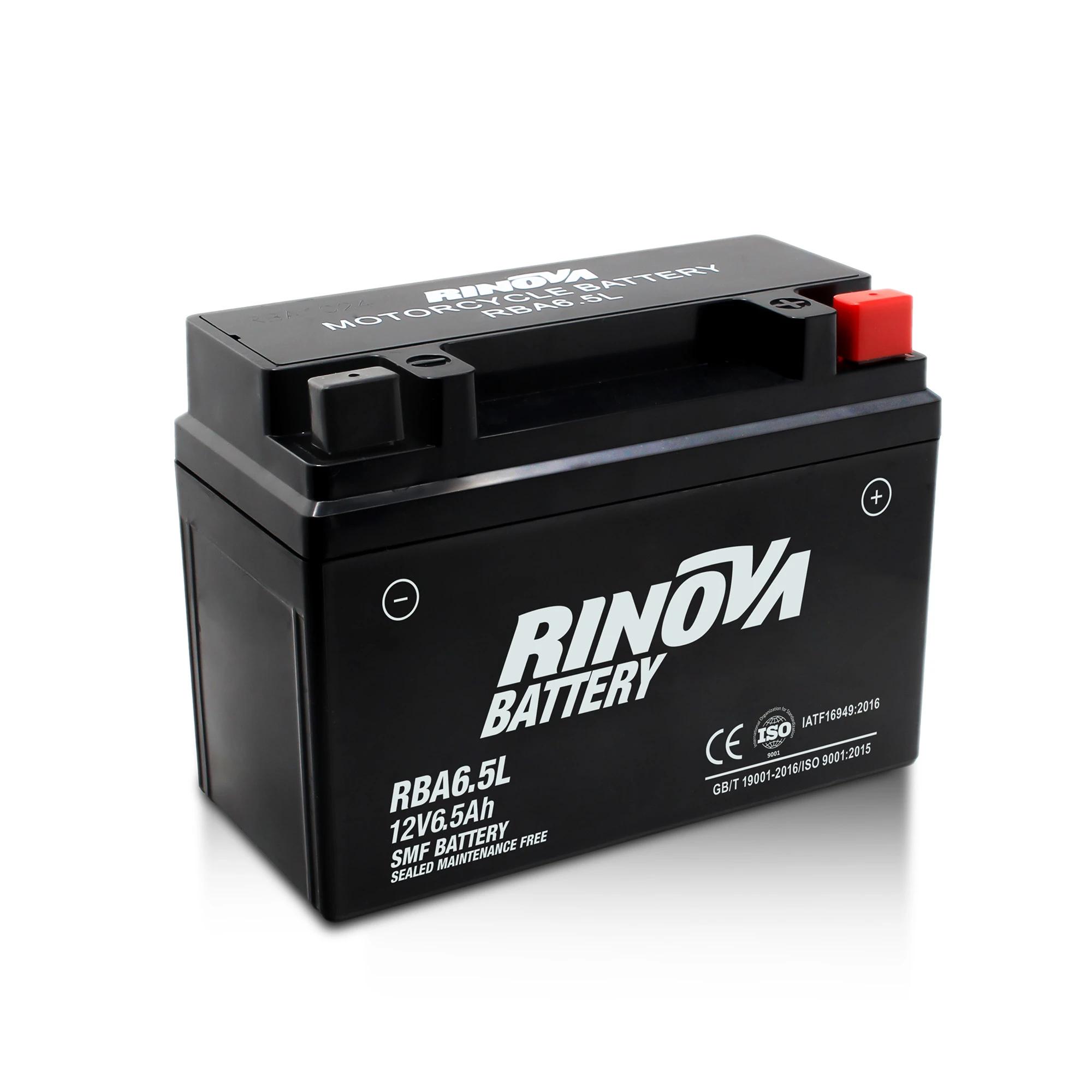 Batería Tipo Pila 12V 6.5Ah para Motocicleta RBA6.5L Rinova Battery