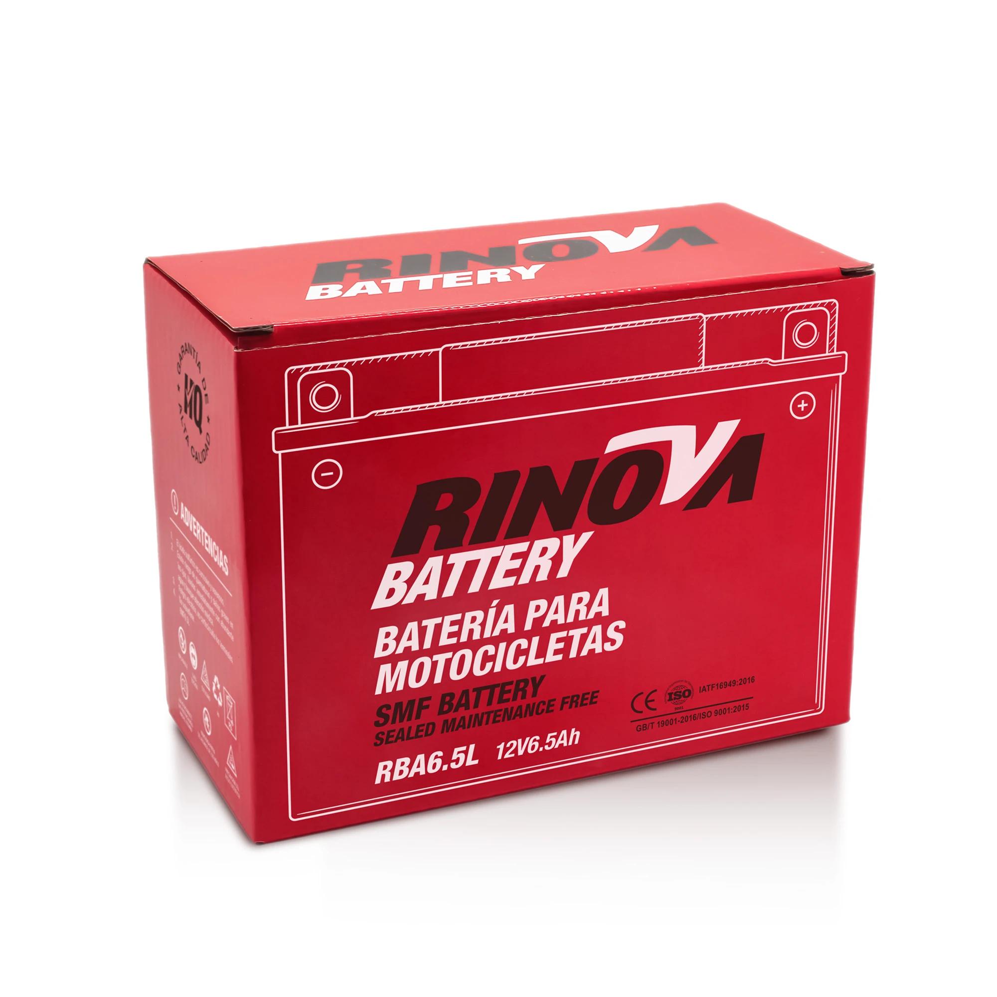 Batería Tipo Pila 12V 6.5Ah para Motocicleta RBA6.5L Rinova Battery 4