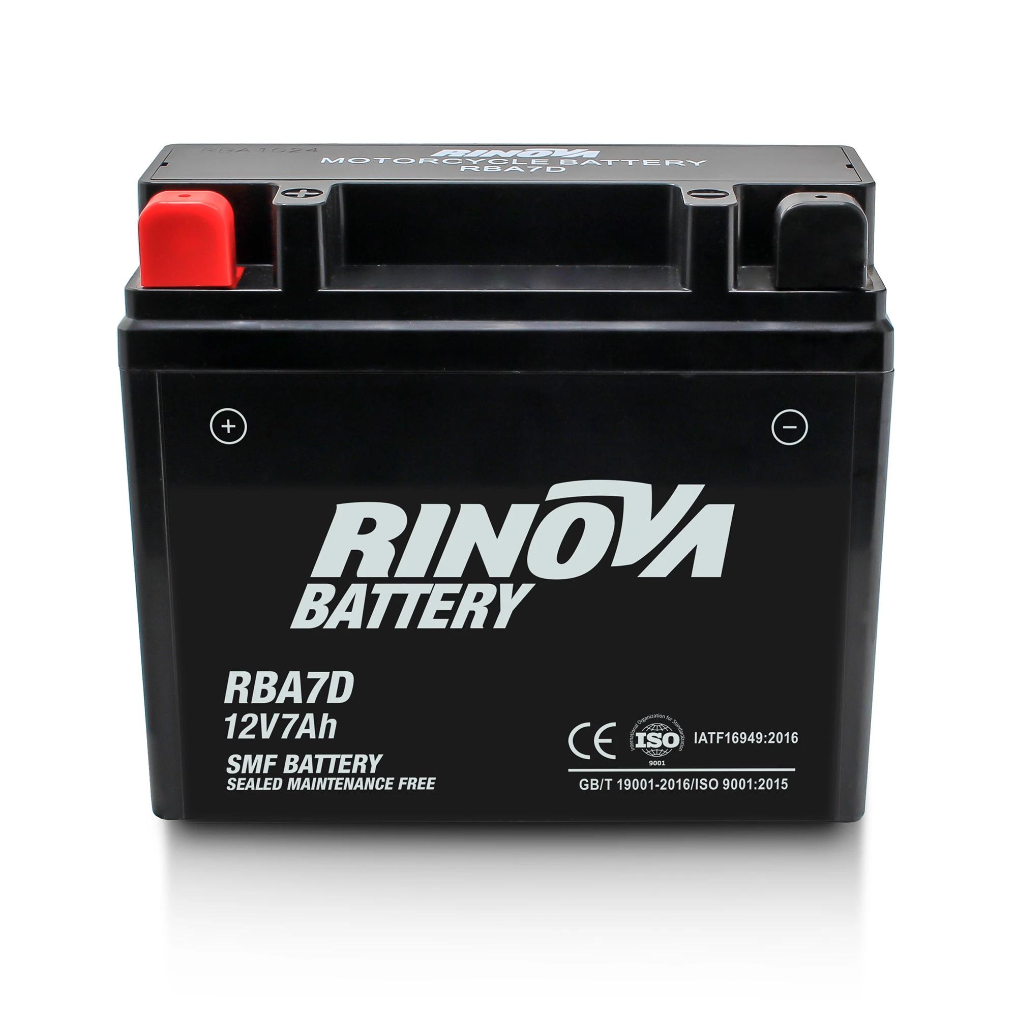 Batería Tipo Pila 12V 7Ah para Motocicleta RBA7D Rinova Battery 2