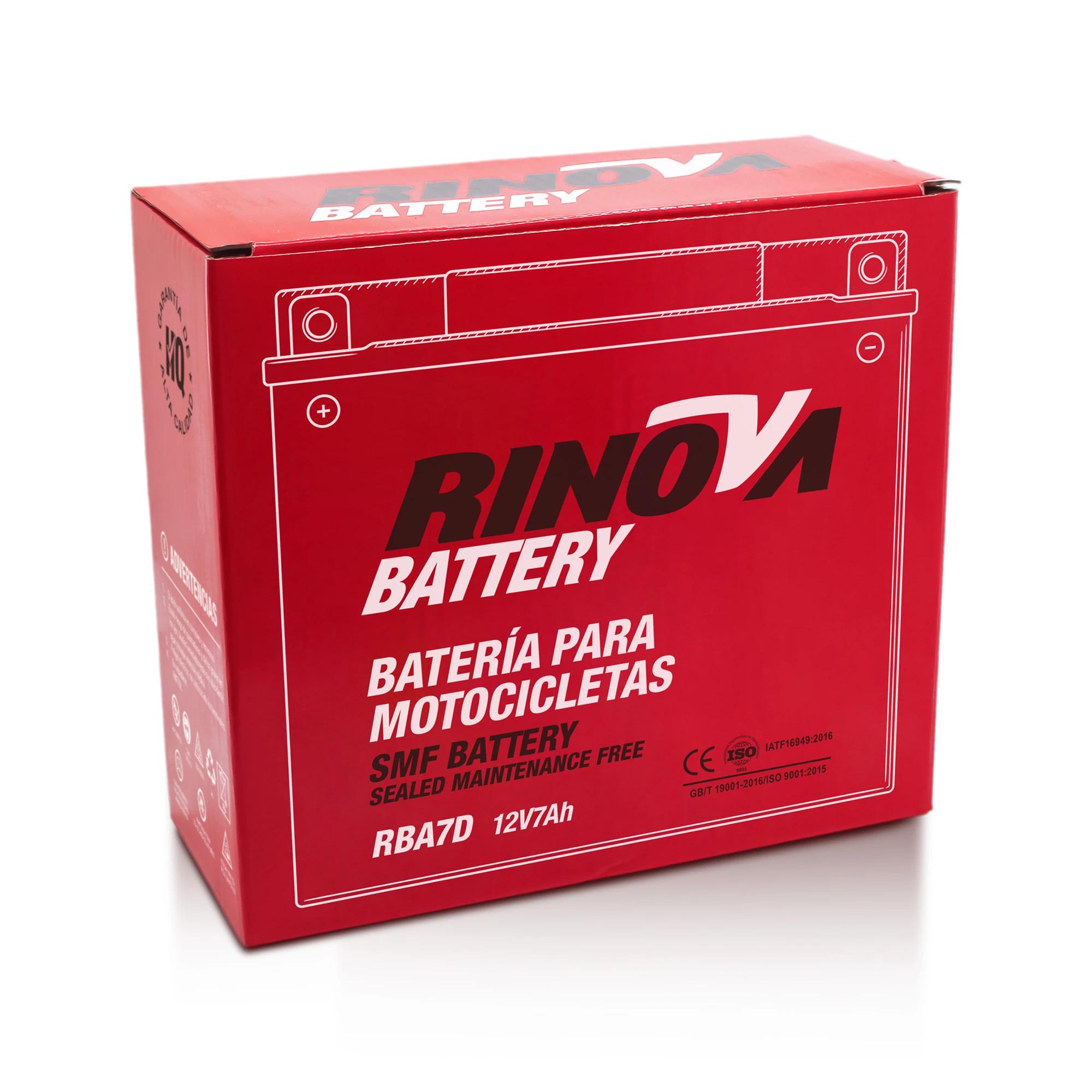 Batería Tipo Pila 12V 7Ah para Motocicleta RBA7D Rinova Battery 4