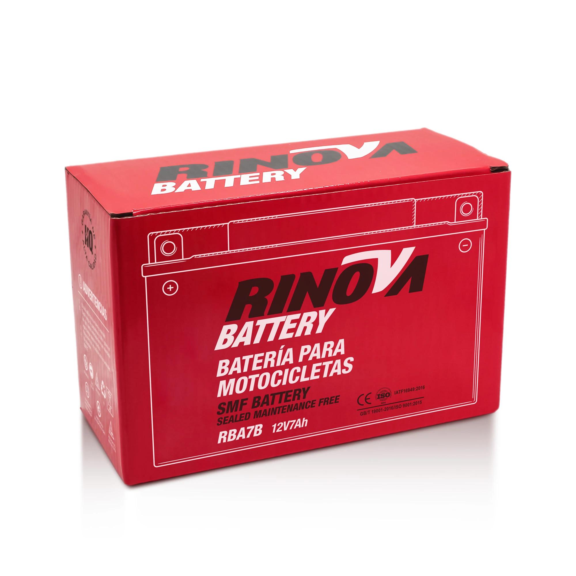 Batería Tipo Pila 12V 7Ah para Motocicleta RBA7B Rinova Battery 4
