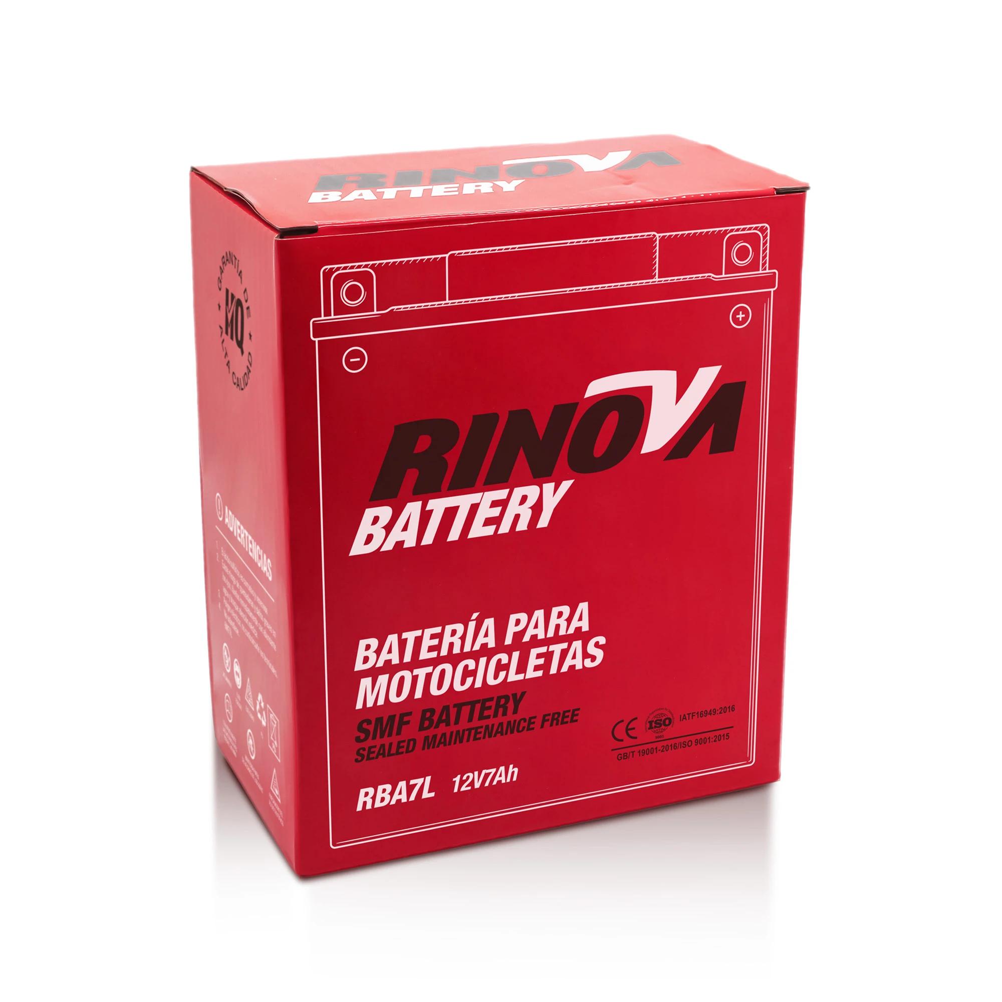 Batería Tipo Pila 12V 7Ah para Motocicleta RBA7L Rinova Battery 4