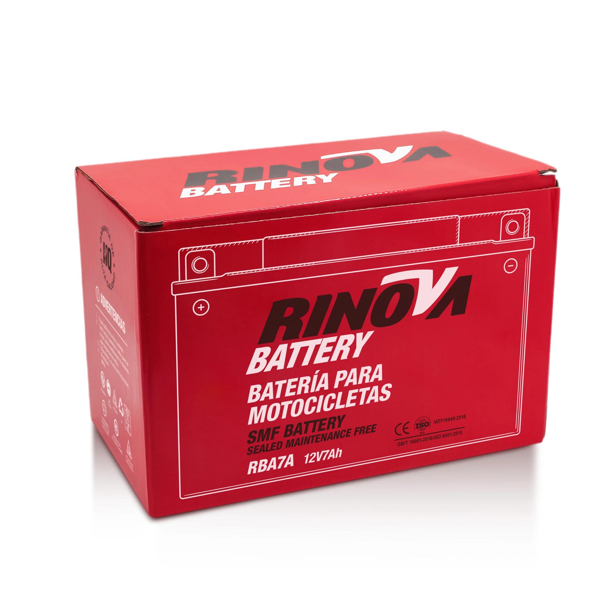 Batería Tipo Pila 12V 7Ah para Motocicleta RBA7A Rinova Battery 4