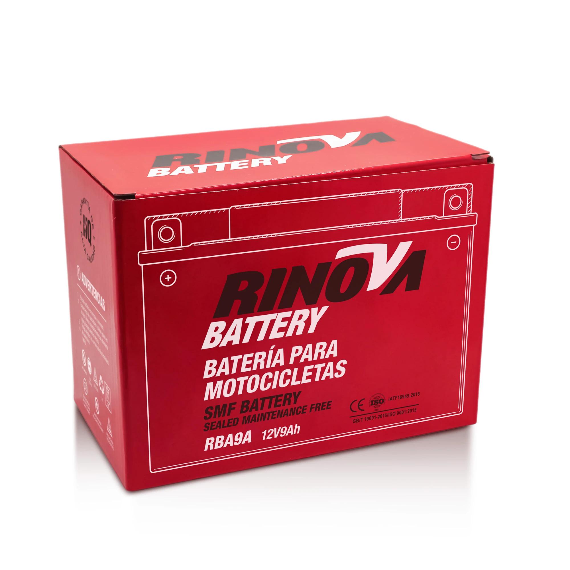 Batería Tipo Pila 12V 9Ah para Motocicleta RBA9A Rinova Battery 4