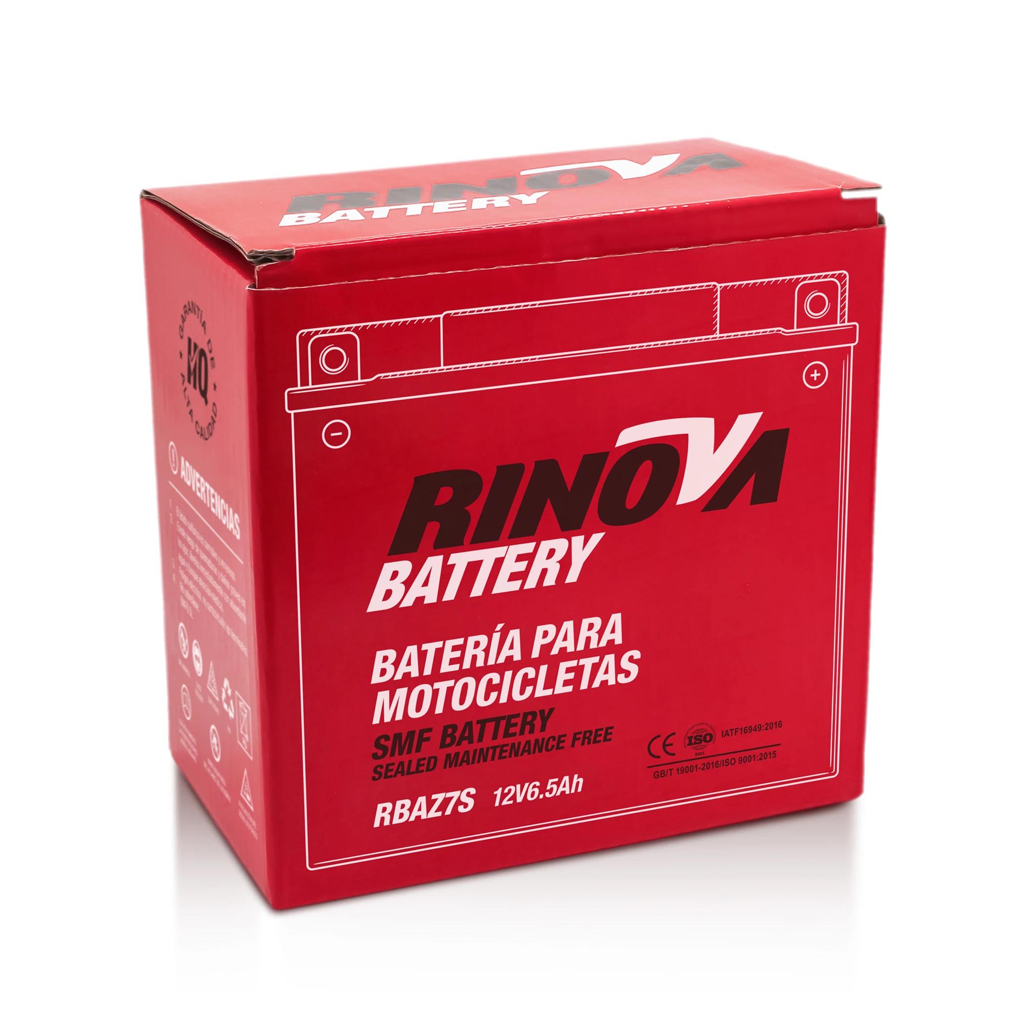 Batería Tipo Pila 12V 6.5Ah para Motocicleta RBAZ7S Rinova Battery 4