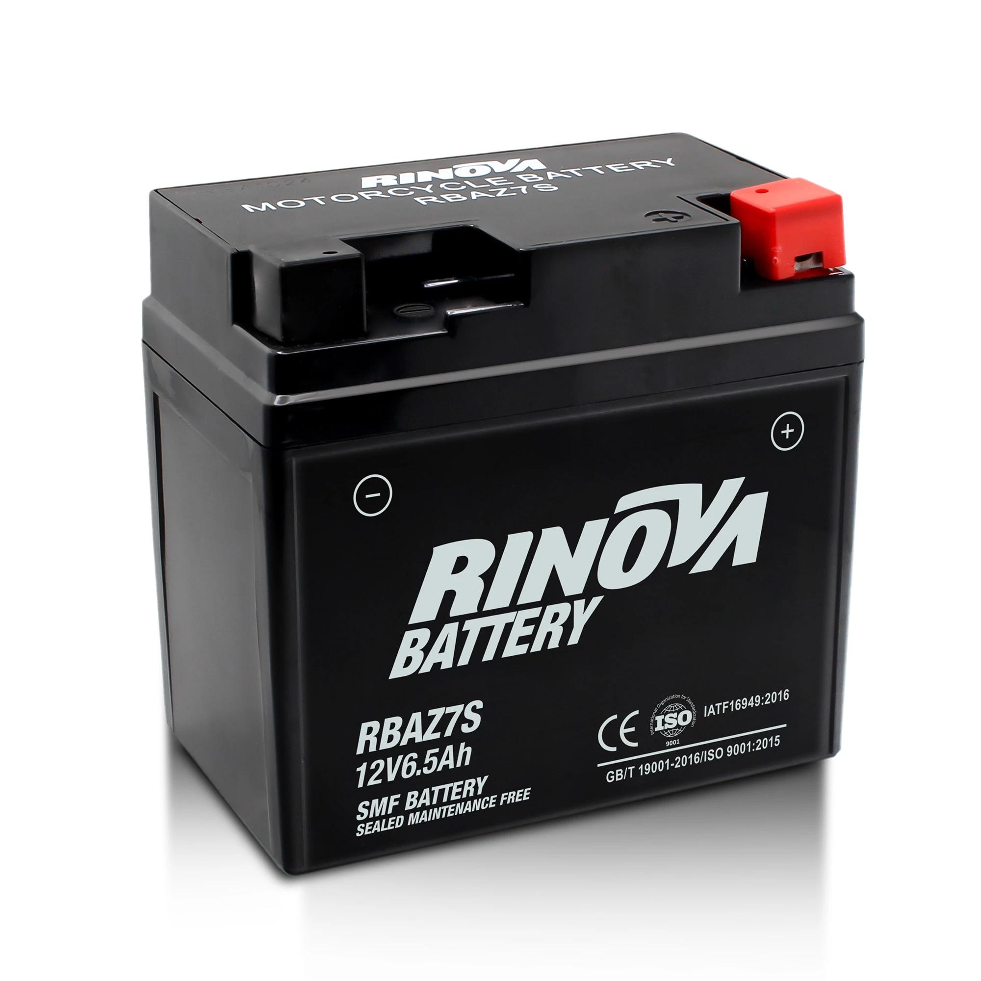 Batería Tipo Pila 12V 6.5Ah para Motocicleta RBAZ7S Rinova Battery
