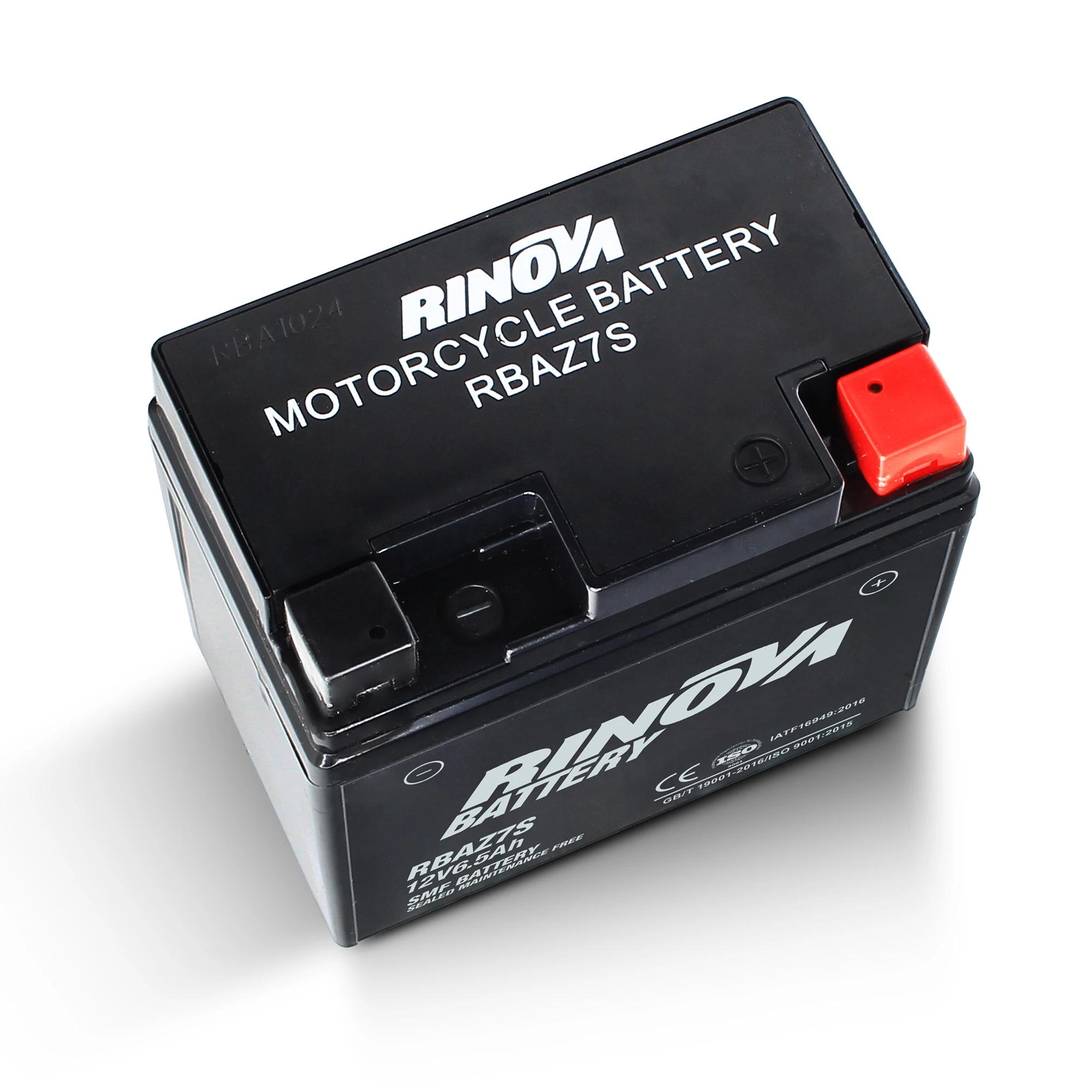 Batería Tipo Pila 12V 6.5Ah para Motocicleta RBAZ7S Rinova Battery 3