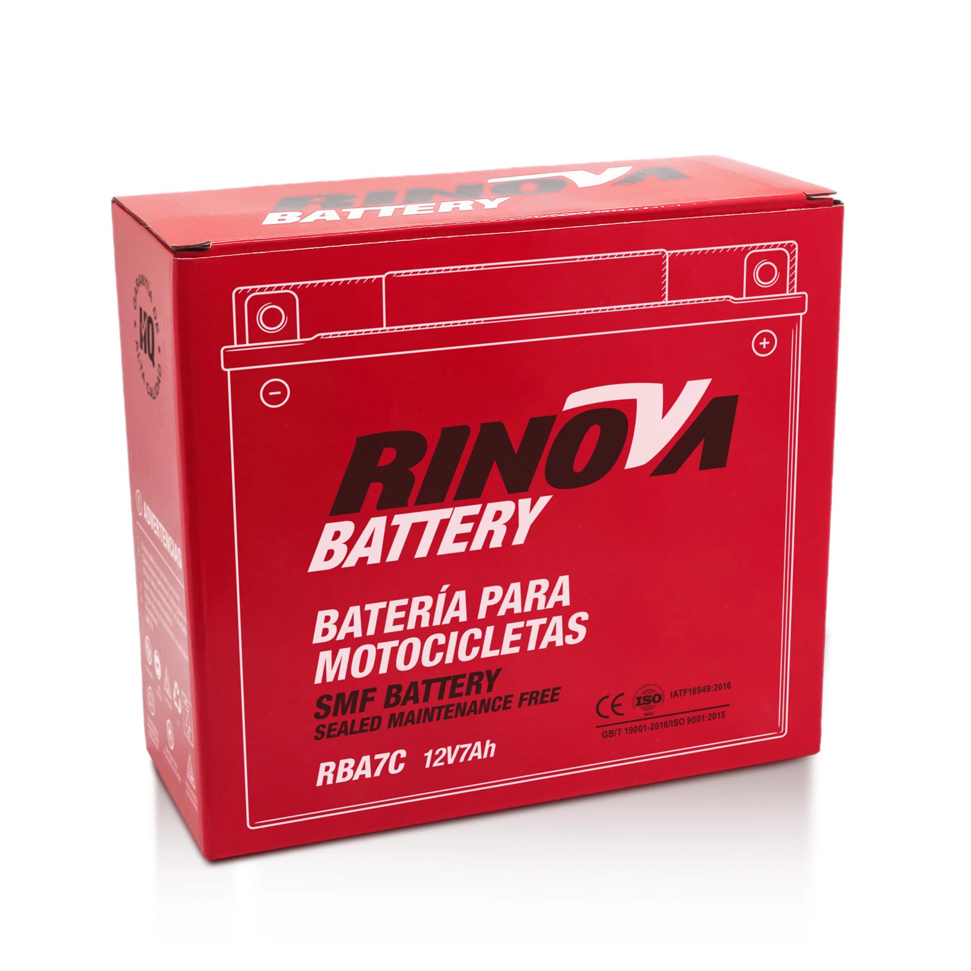 Batería Tipo Pila 12V 7Ah para Motocicleta RBA7C Rinova Battery 4