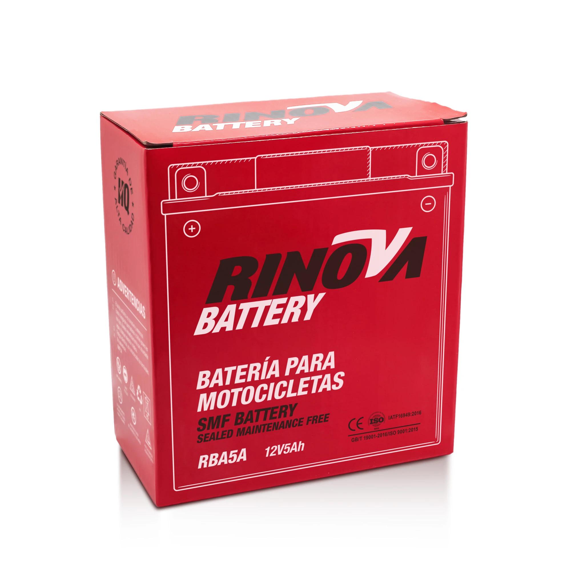 Batería Tipo Pila 12V 5Ah para Motocicleta RBA5A Rinova Battery 4