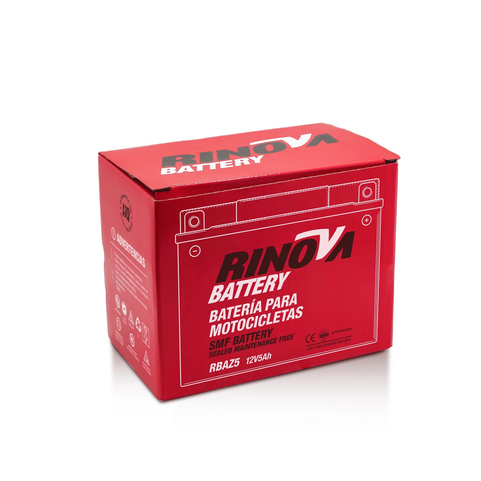 Batería Tipo Pila 12V 5Ah para Motocicleta RBAZ5 Rinova Battery 4