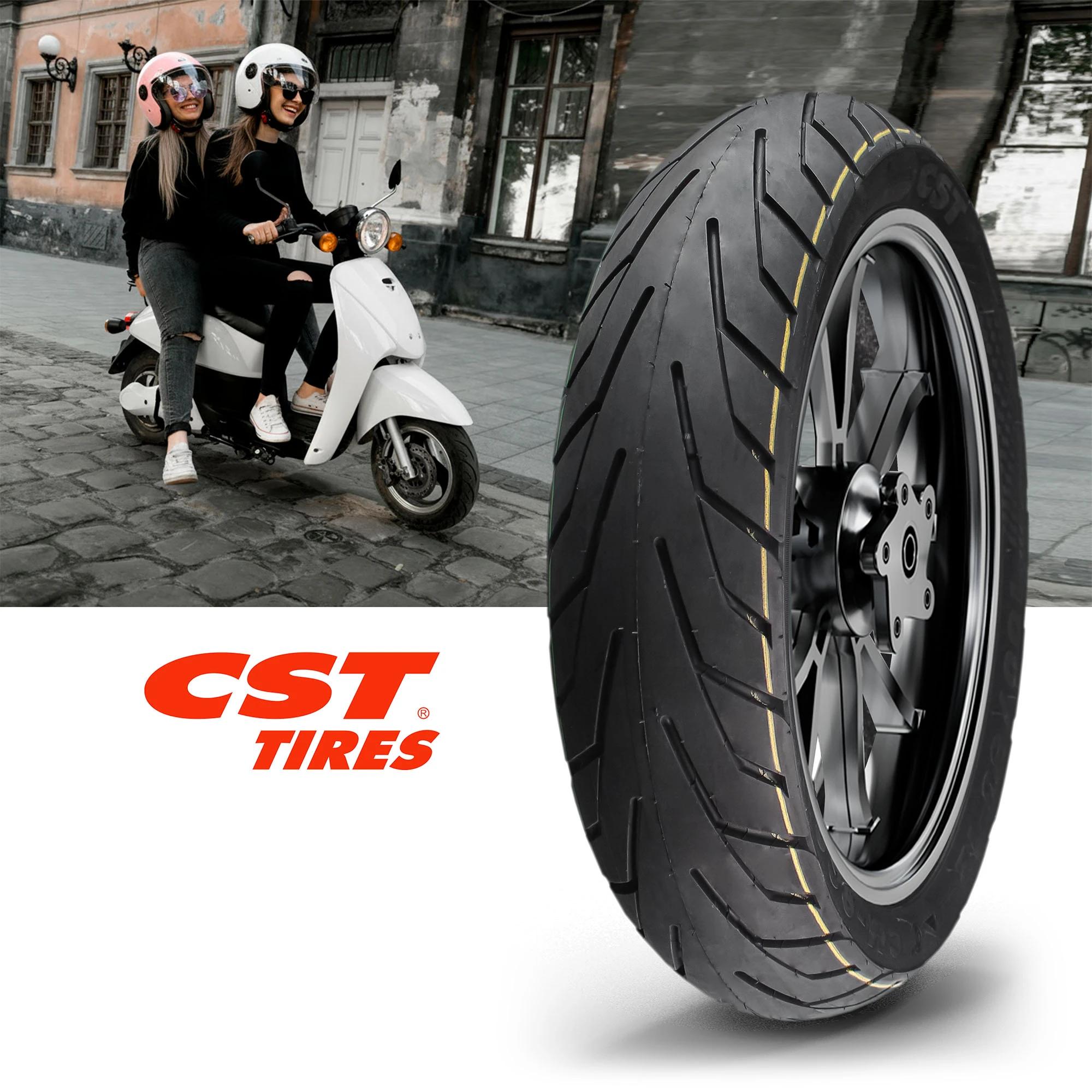 Llanta 100/80-12 CST CM868 TL 46L para Scooter 4