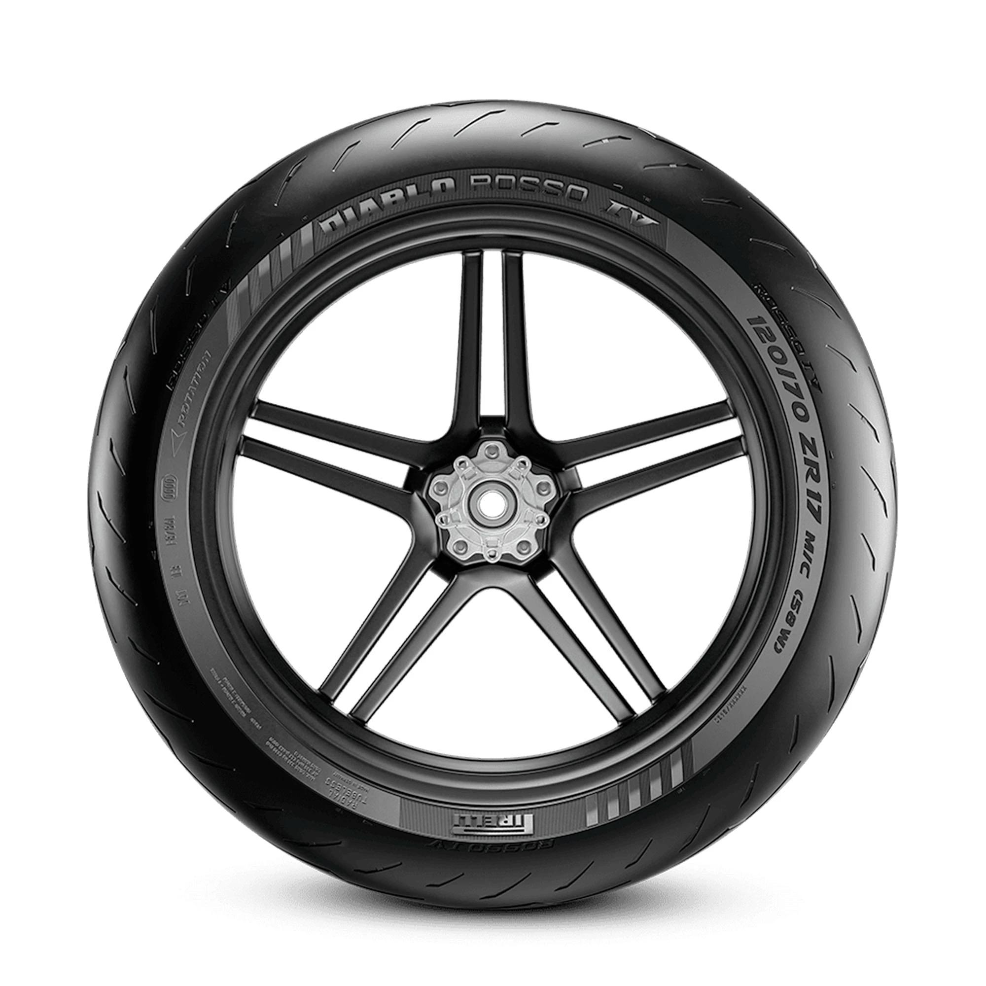 Llanta Moto PIRELLI 110/70R17 TL 54H Diablo Rosso IV 2