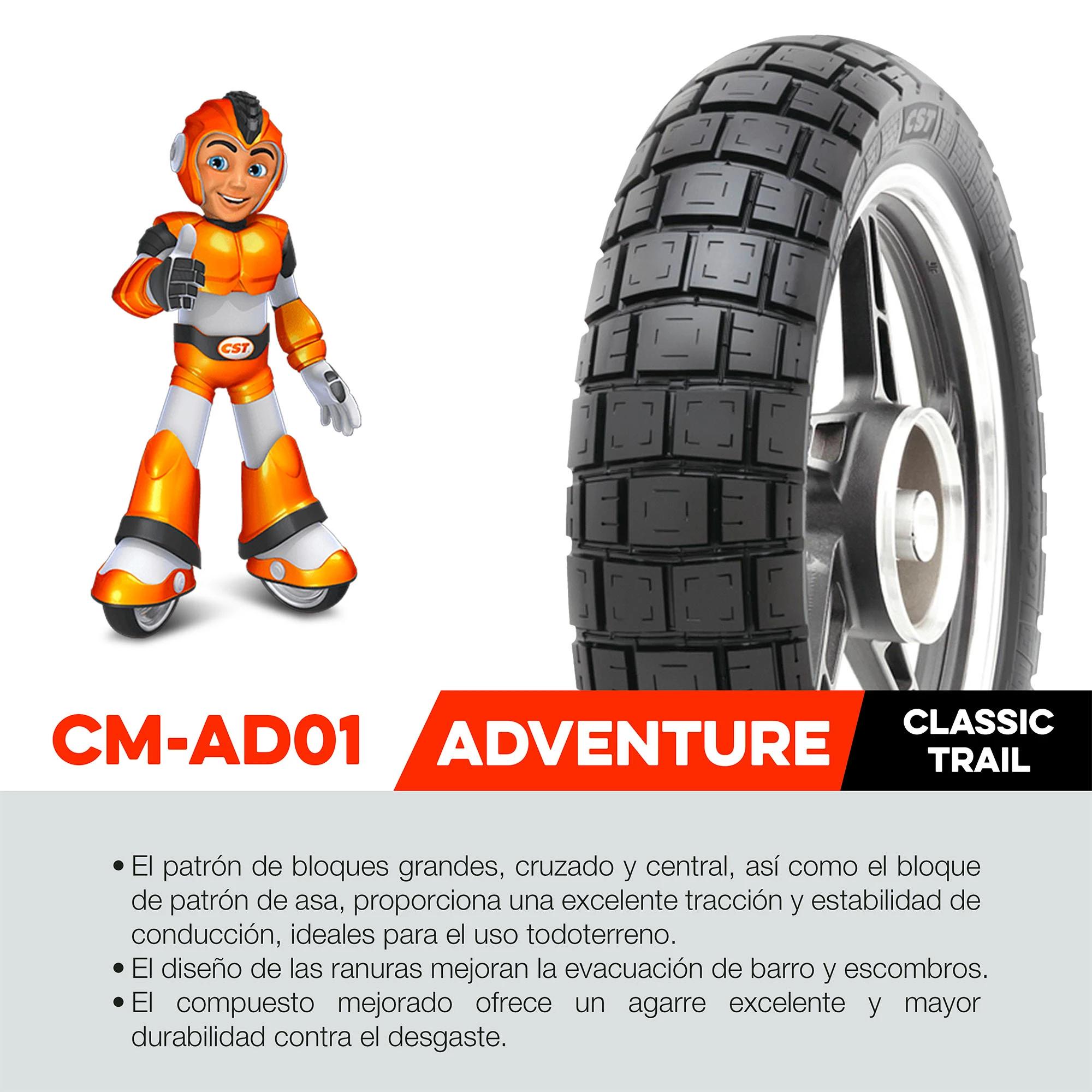 Llanta Moto 110/70-17 CM-AD01 CST TL 54S Off Road 4