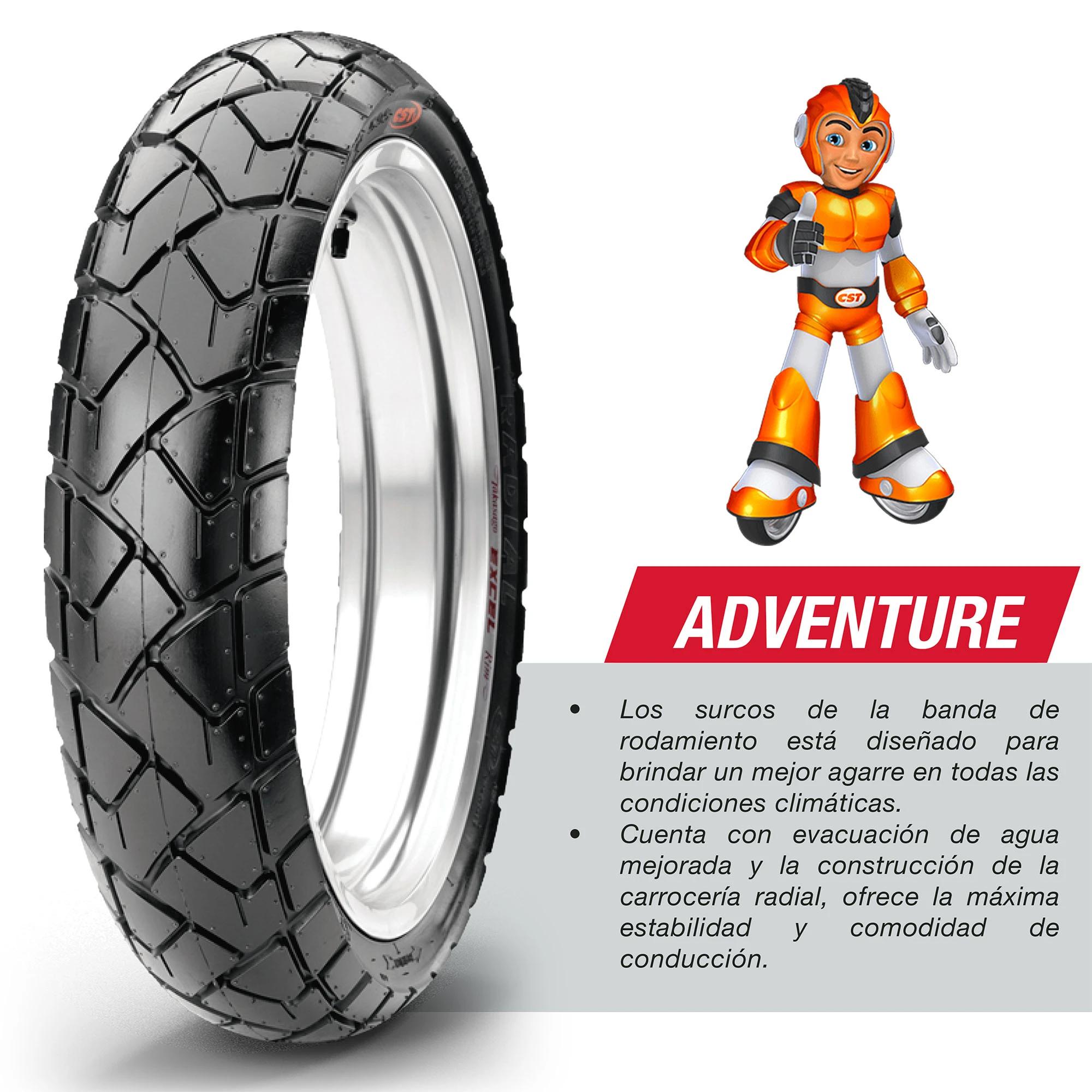 Llanta Moto 150/70R17 CST CM509 TL 69V Radial 3
