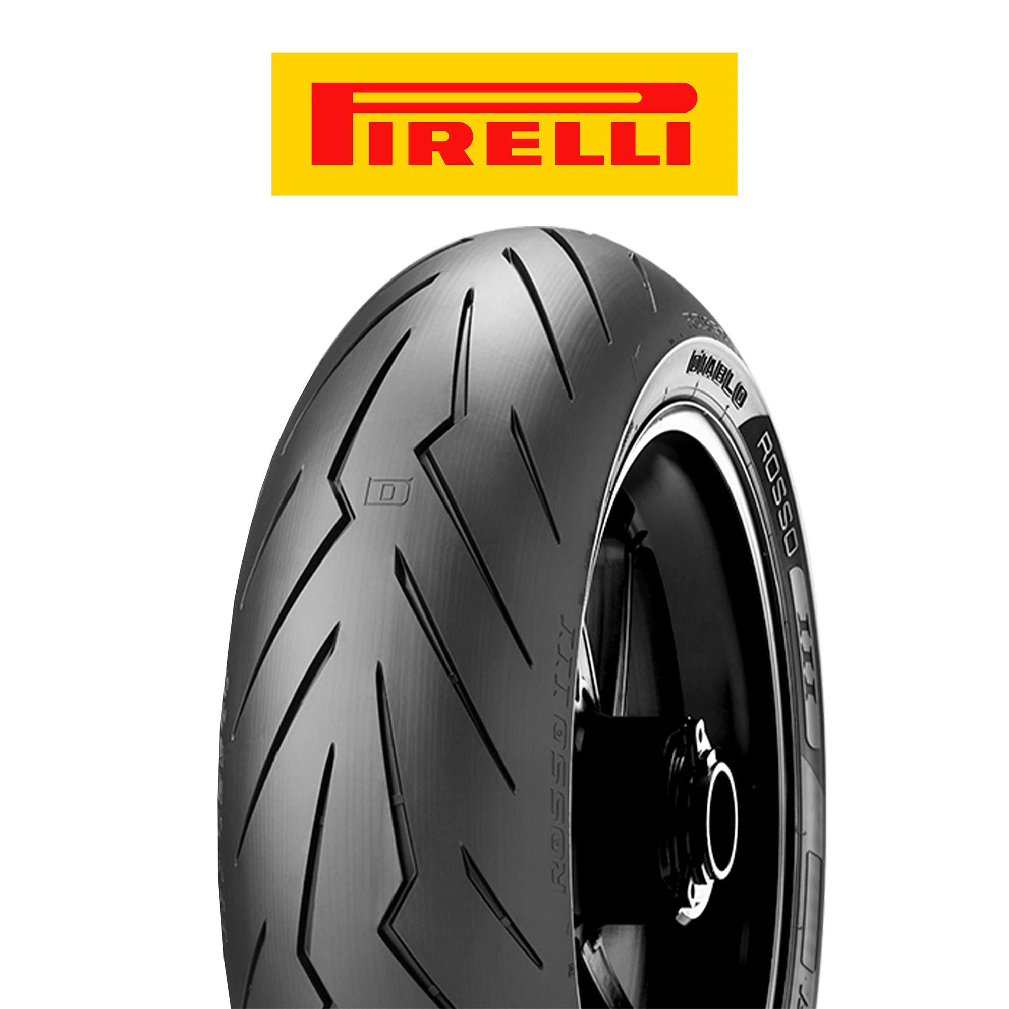 Llanta Moto PIRELLI 100/80R17 Diablo Rosso III TL 52H Radial 4