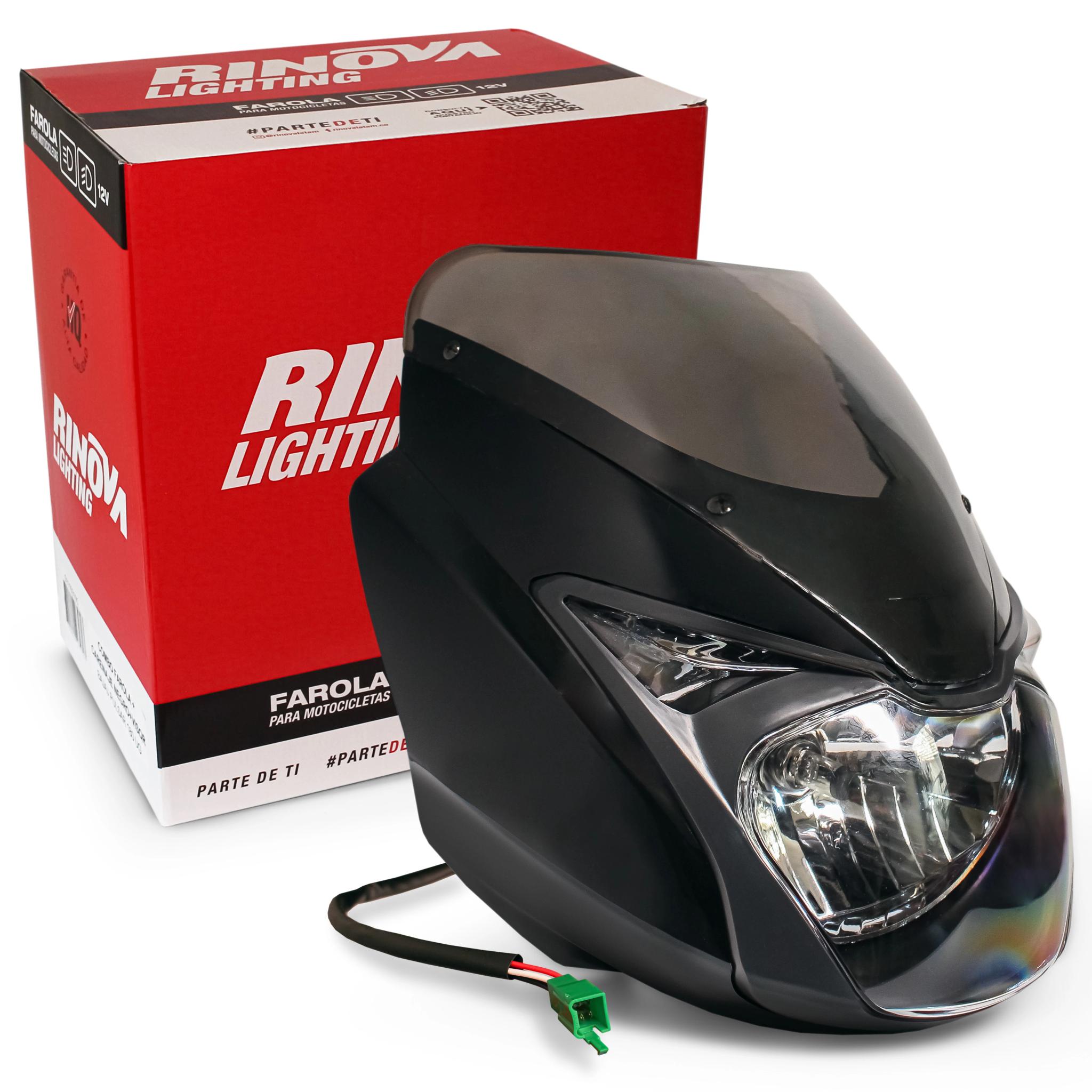 Combo Farola + Carenaje Negro Bajaj Pulsar 180 UG 4
