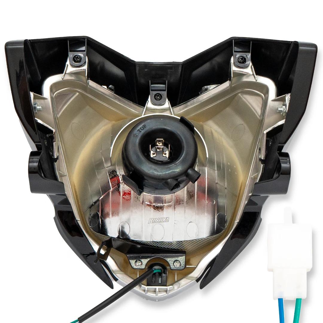 Combo Farola + Carenaje Negro con Visor Yamaha FZ16 3