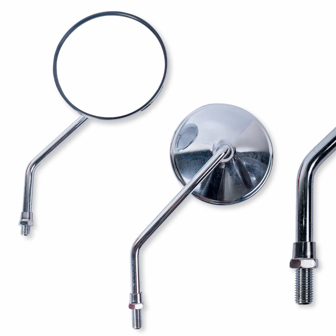 Juego de Espejos Cromados 10 mm Izquierdo y Derecho para Suzuki GN H 125