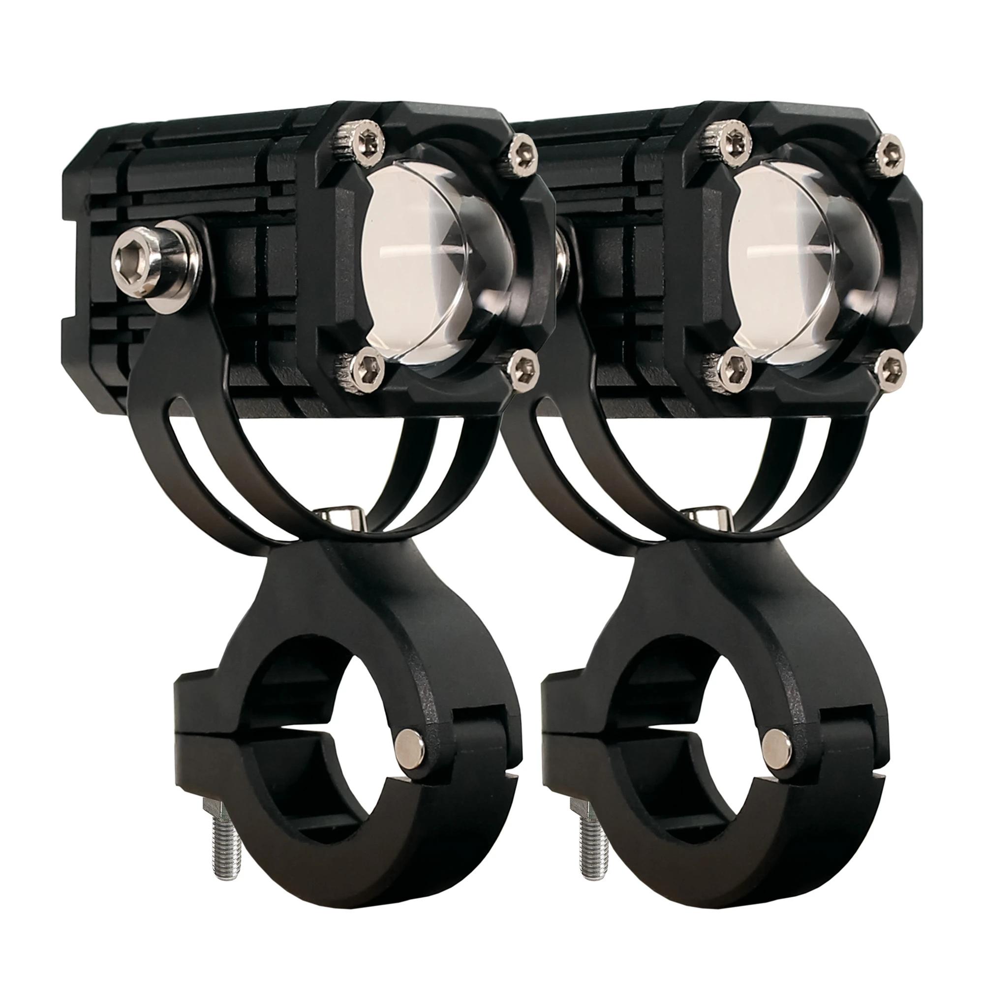 Kit x2 Exploradoras LED Tipo Ojo Diablo para Moto 12V DC 24W 2800 Lúmenes 2