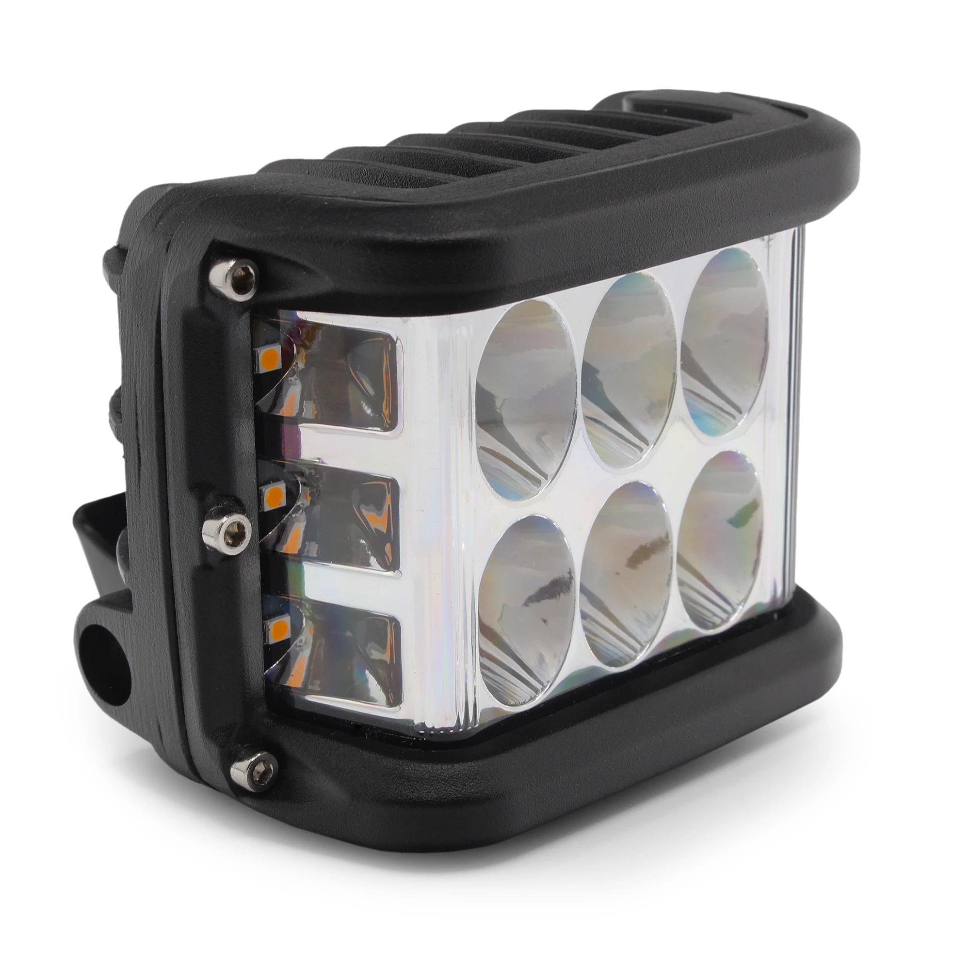 Exploradora LED de Aluminio para Moto Alta/Baja/Strober 12/24V DC 12W 1200 Lúmenes 2