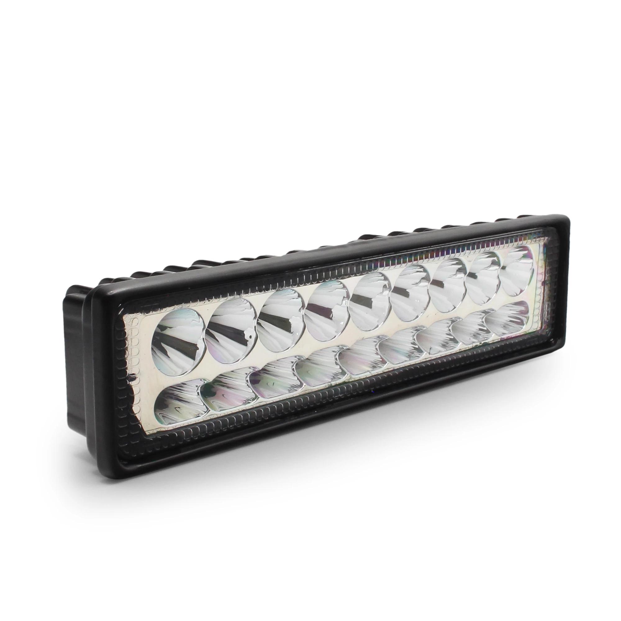 Exploradora Rectangular LED para Moto Dual Color Alta/Baja/Strober 12/24V DC 18W 1800 Lúmenes 2