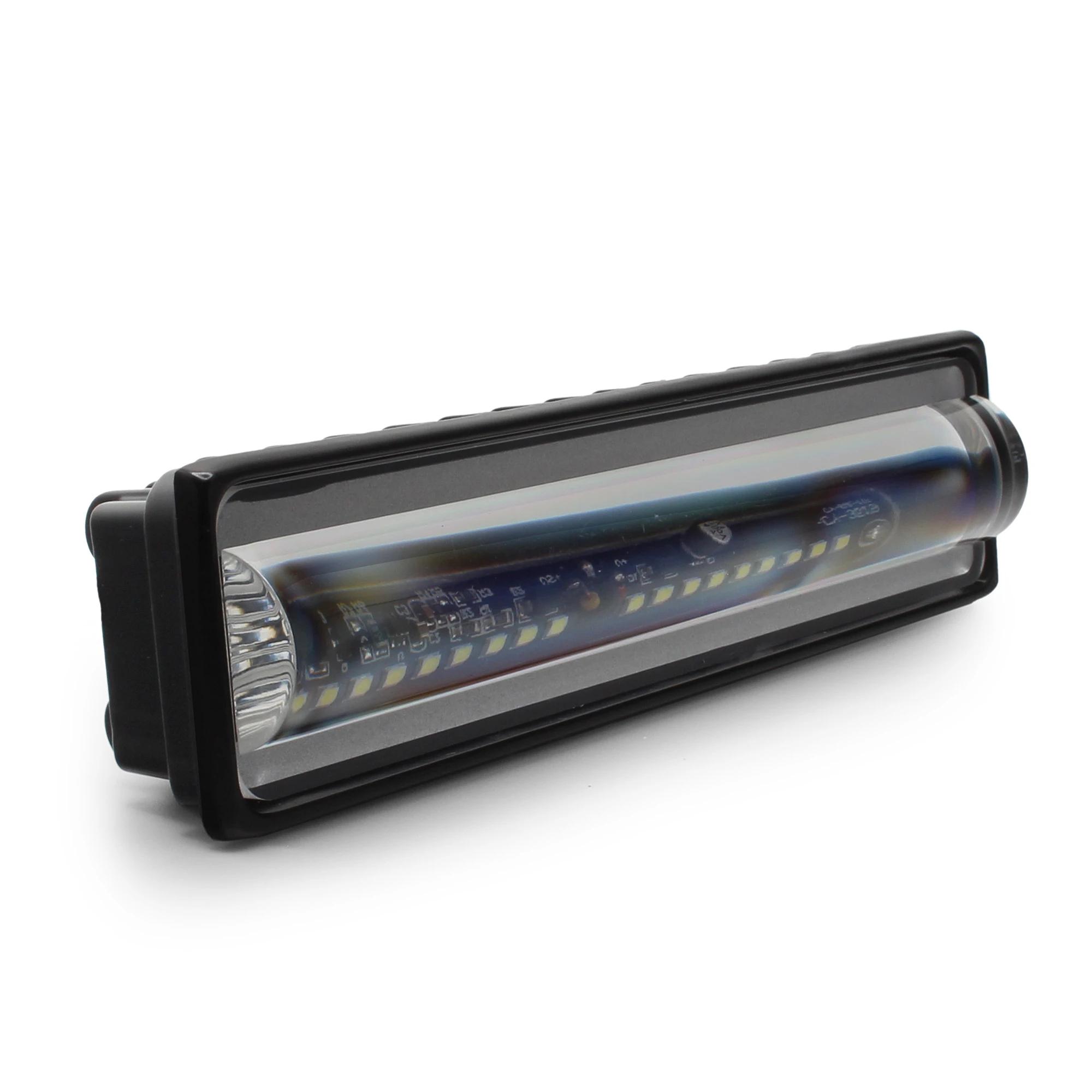 Exploradora Rectangular LED para Moto Alta/Baja/Strober 12/24V DC 18W 1800 Lúmenes 2