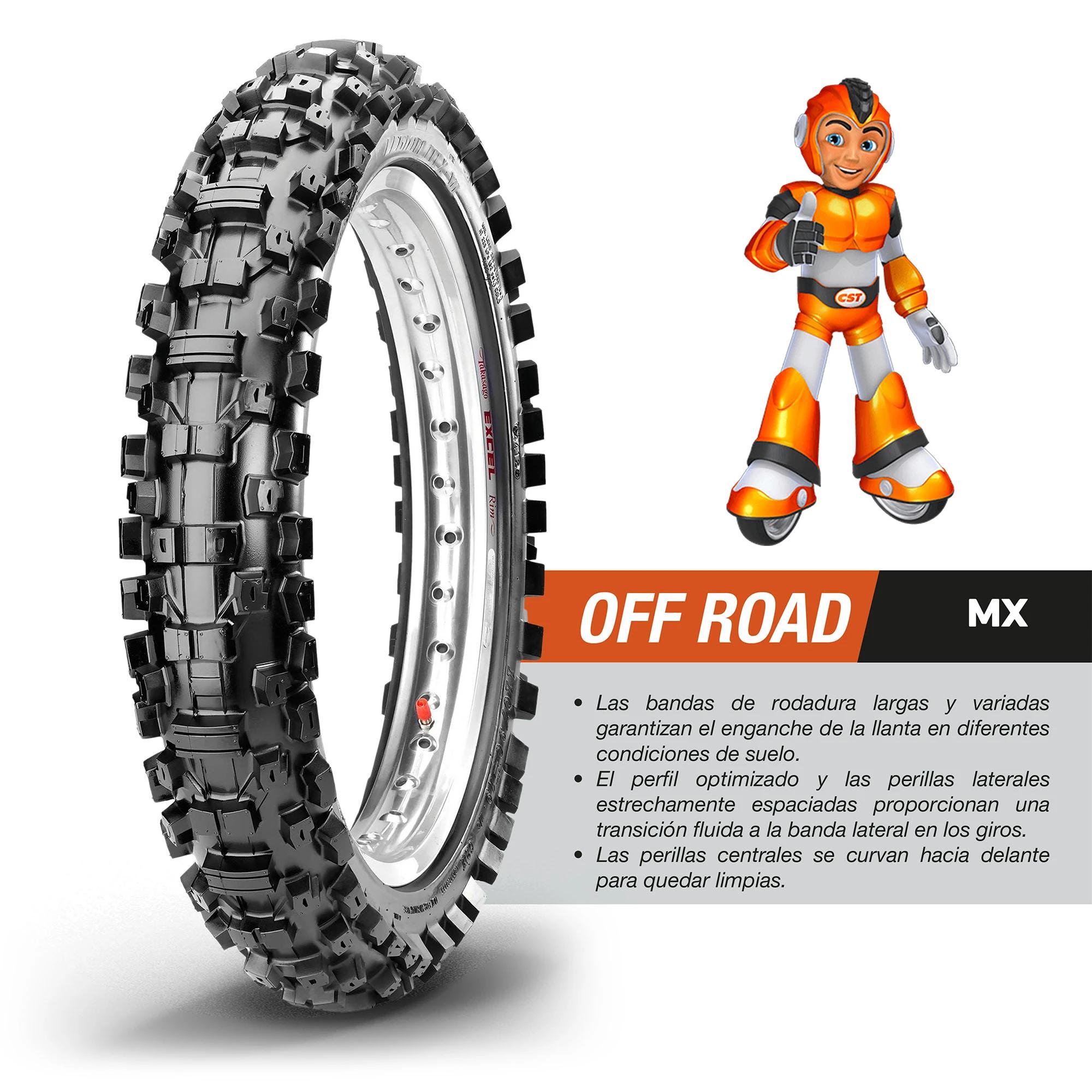 Llanta 80/100-12 CST CM703 TT 47M para Enduro 3