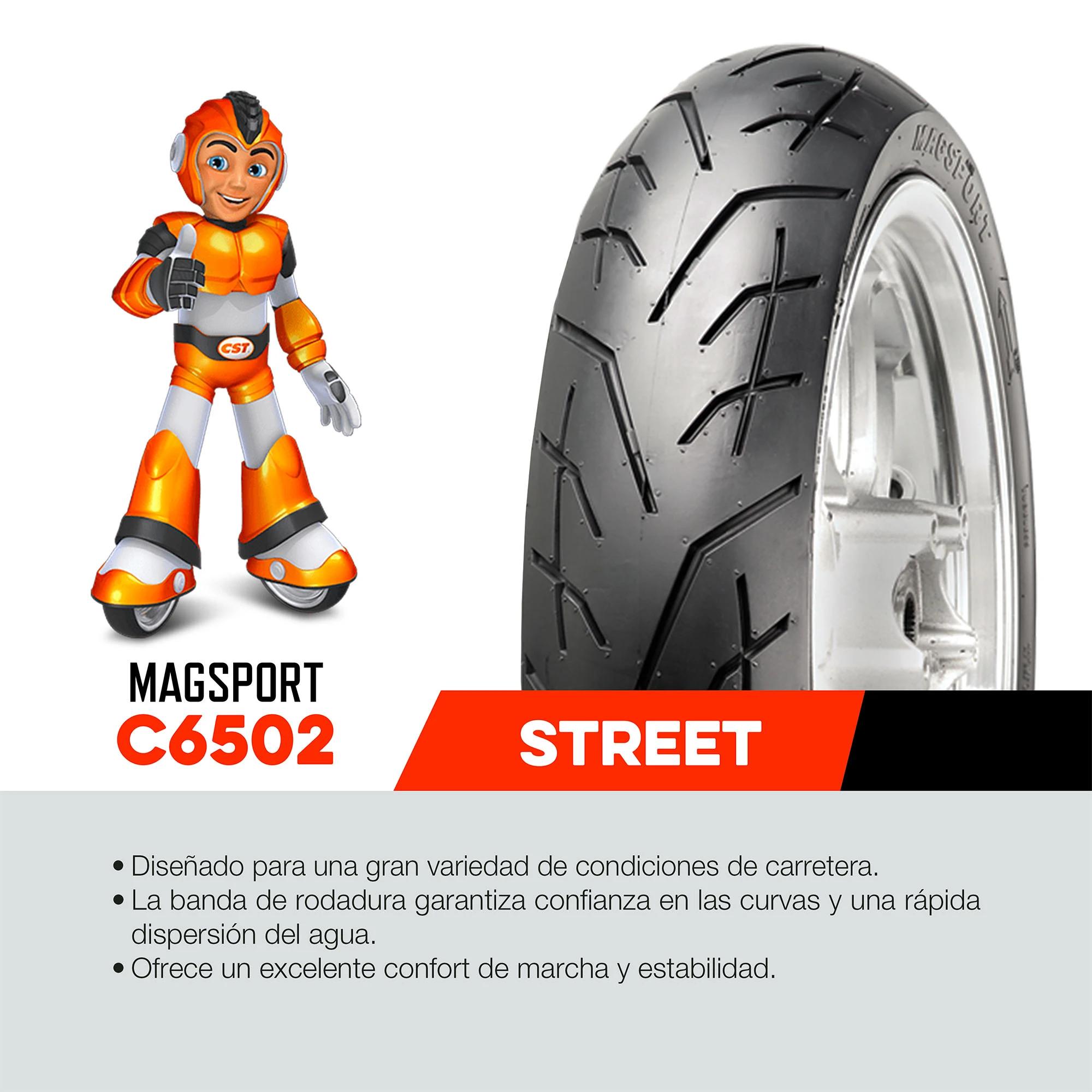 Llanta 90/90-14 CST C6501 TL 46P para Scooter 3