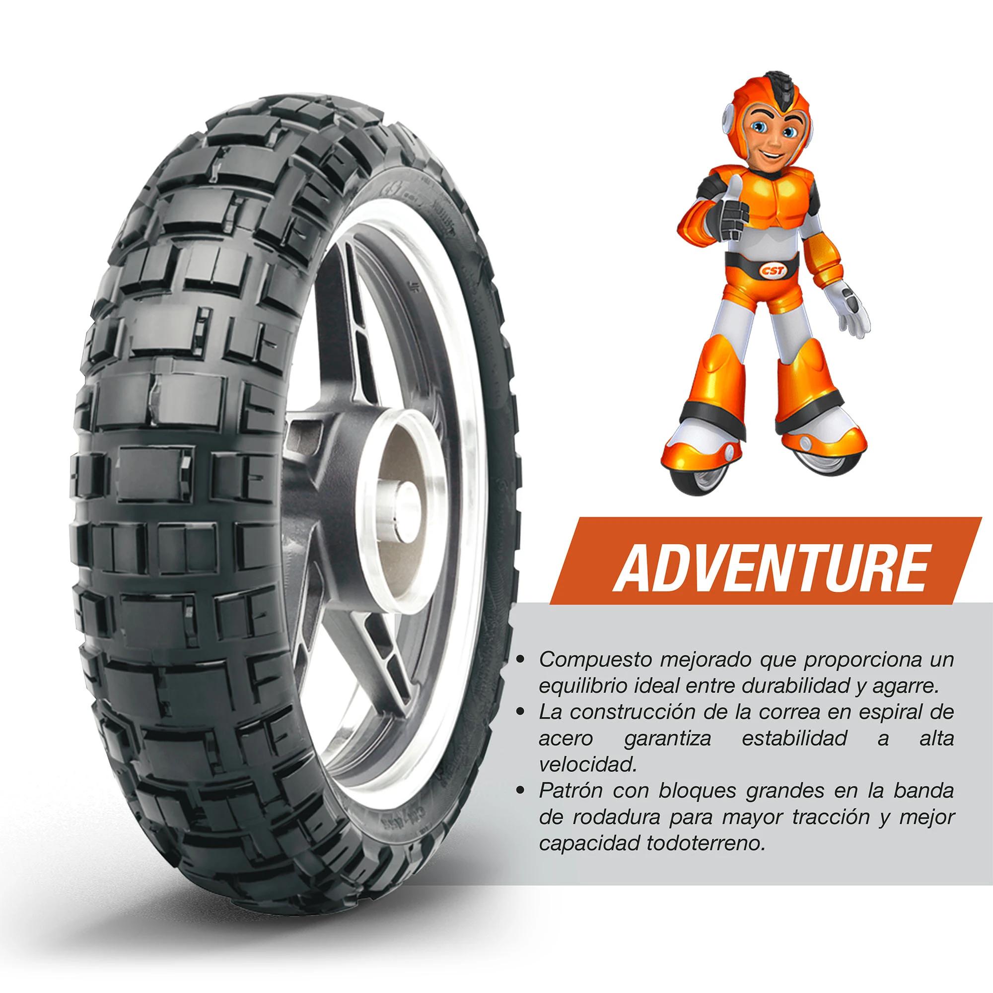 Llanta 170/60R17 CST CM-A5 TL 72T Trasera Adventure 3