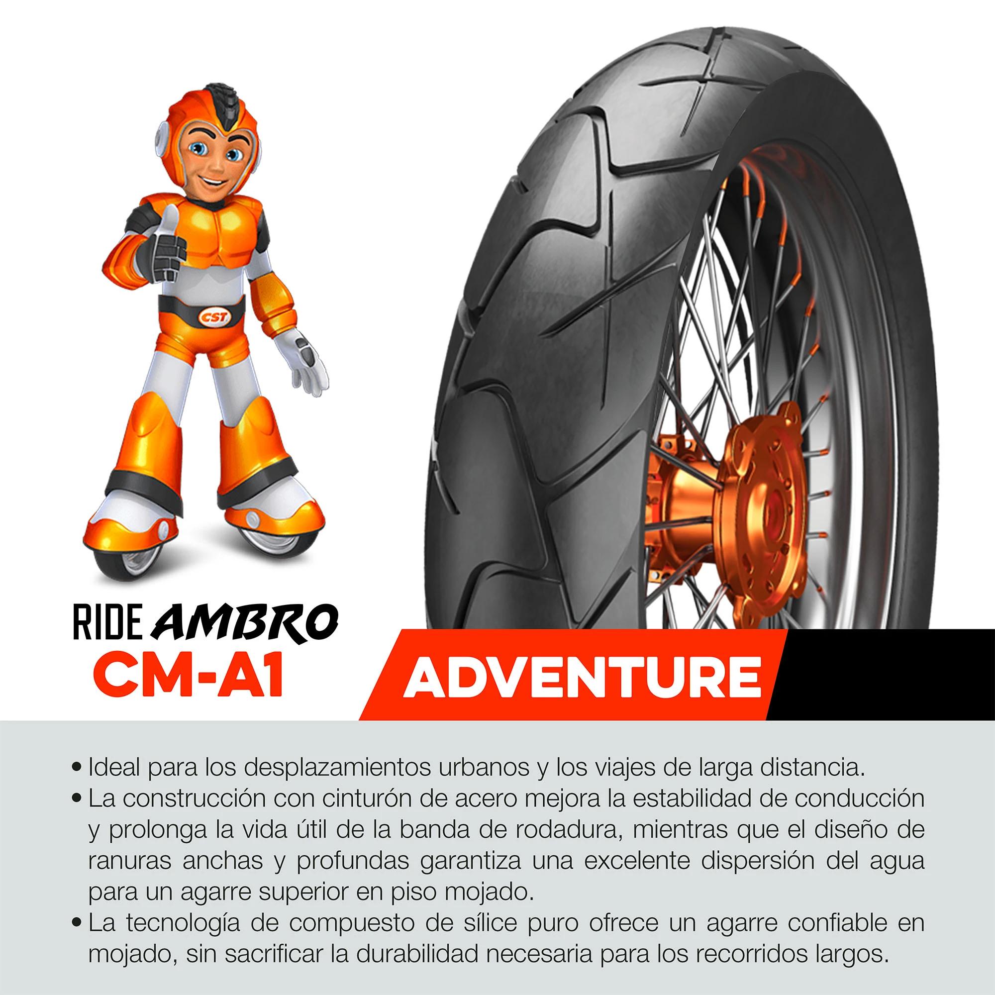 Llanta 170/60R17 CST RideAmbro CM-A1 TL 72V Trasera 3