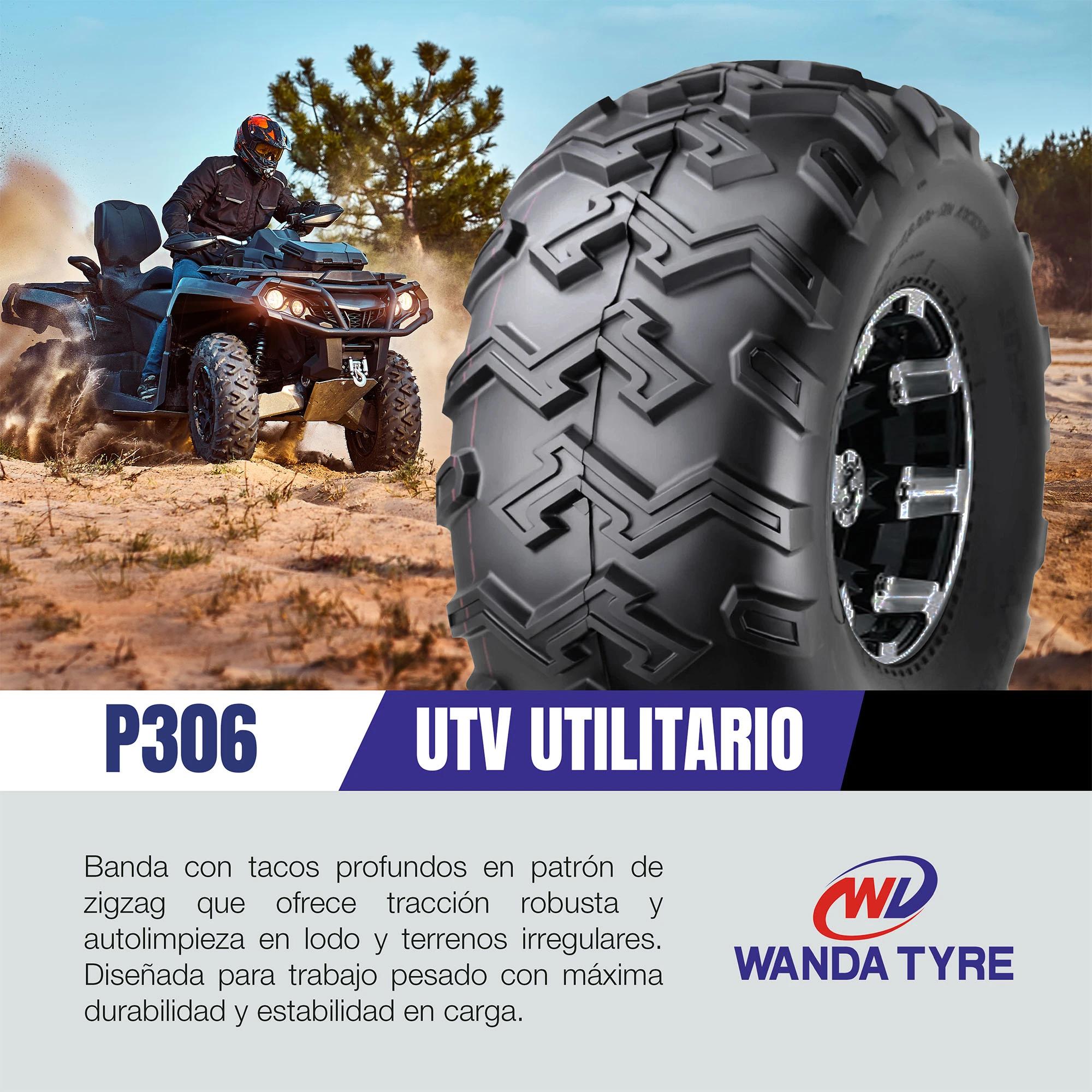 Llanta 25x10-12 WDT P306 TL 45F 4PR para ATV/UTV 3