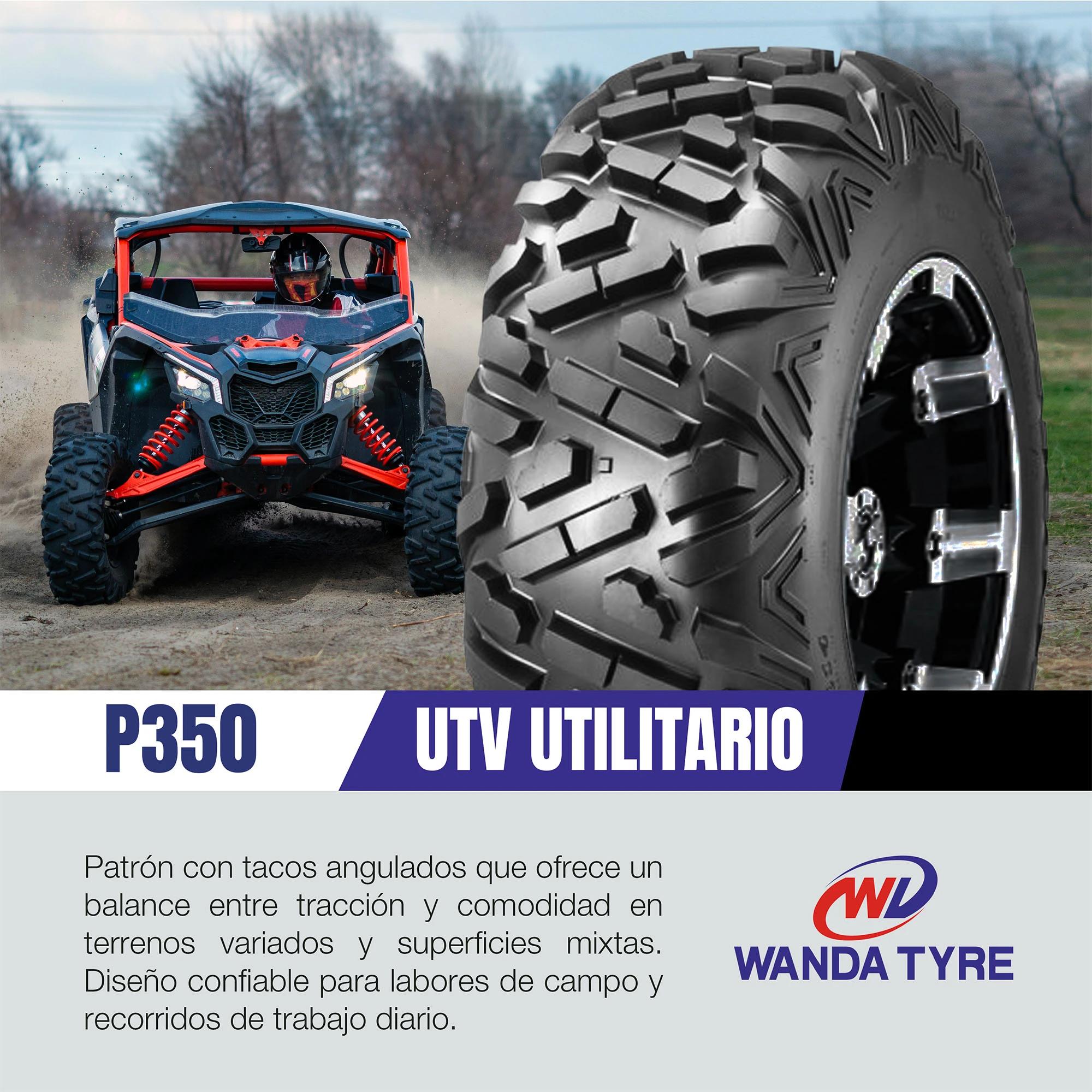 Llanta radial ATV/UTV 26X9R12 WDT P350 TL 61J 6PR 3